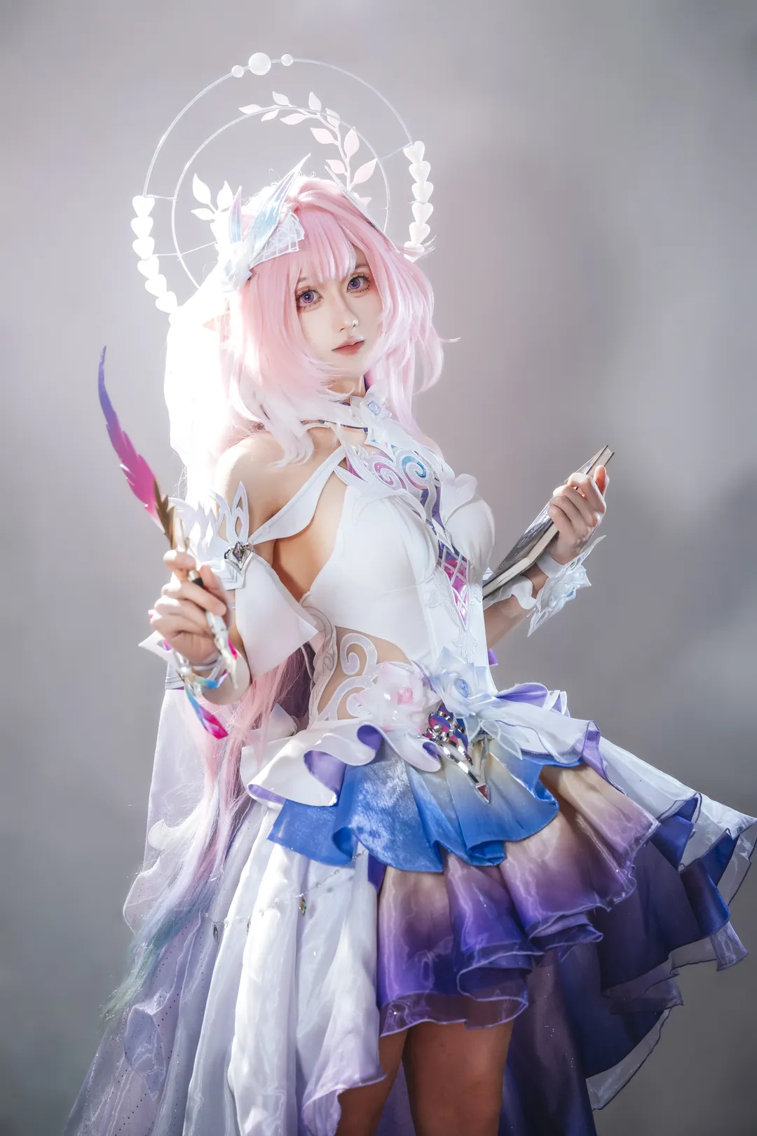 昔涟cos, 崩坏星穹铁道, cosplay摄影, 精灵少女妆造, 反光纱裙穿搭 - 第1张