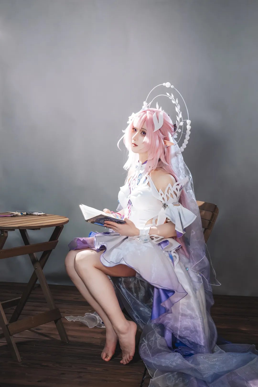 二次元, キャラクター再現, キュレネ コスプレ, 崩壊：スターレイル, メイクテスト - 3枚目