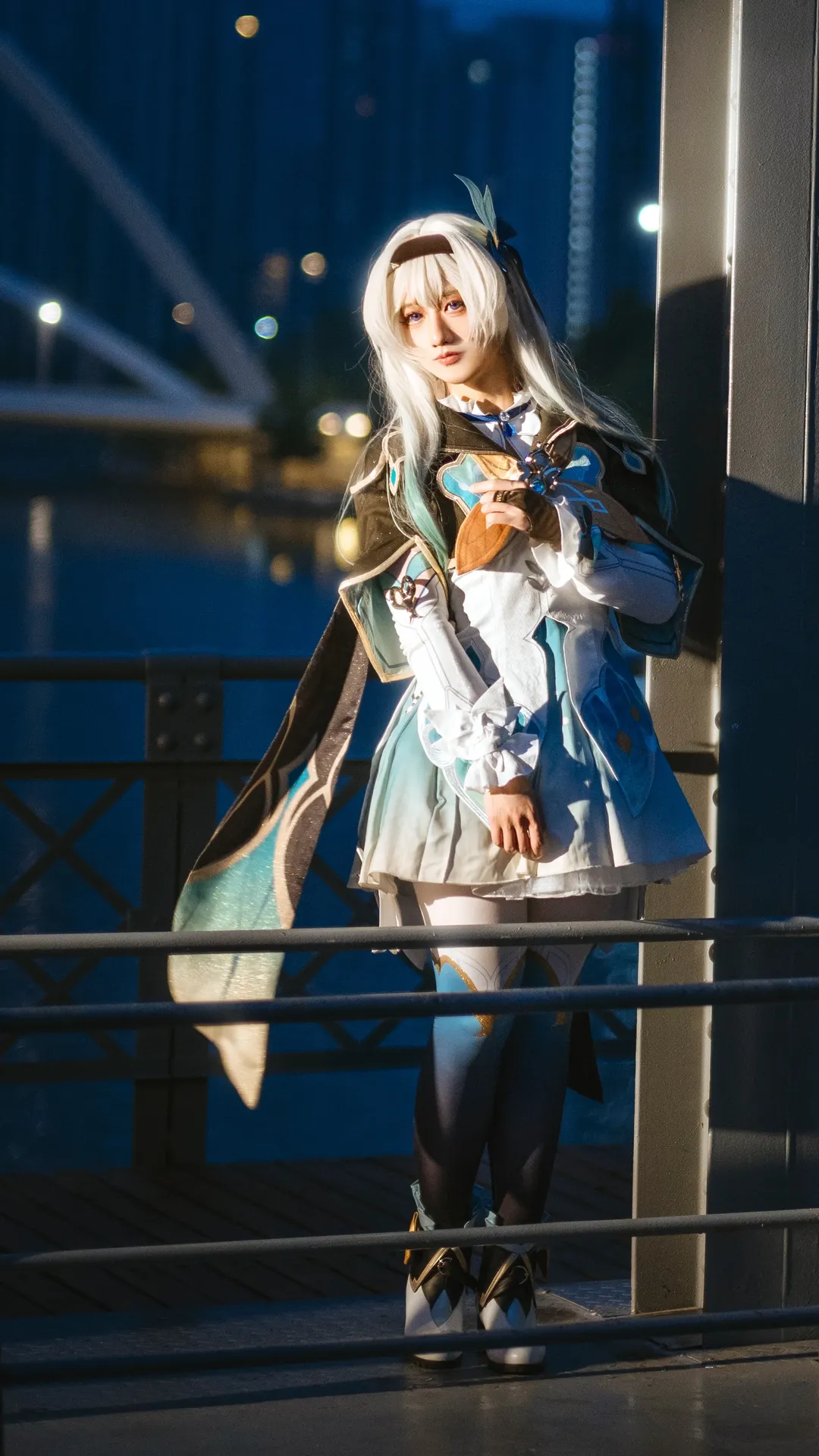 Roleplay, Anime-style photography, Firefly cosplay, Night portrait, Honkai: Star Rail