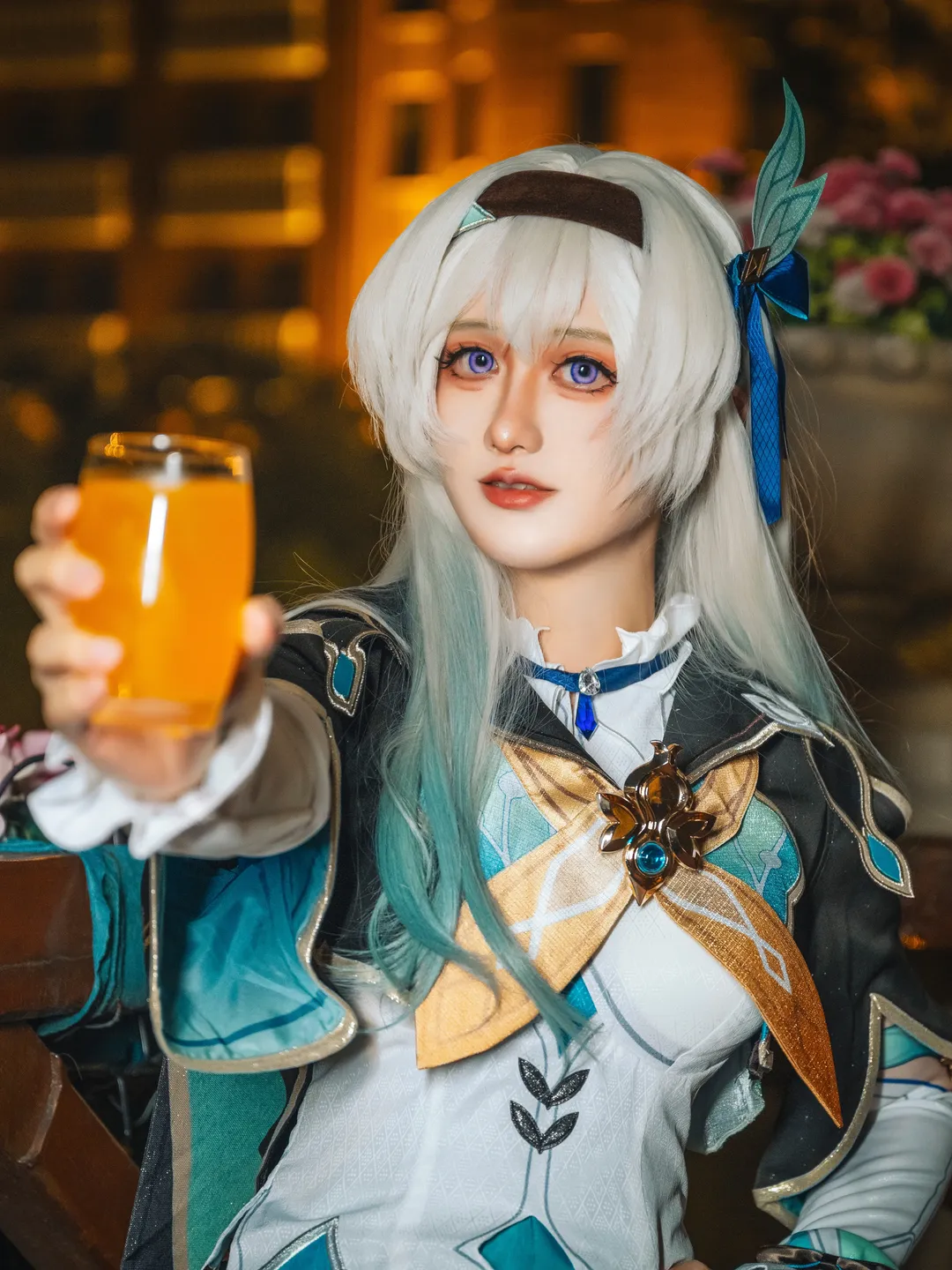 崩壊：スターレイル, ホタル コスプレ, 二次元コスプレ, 夜景ポートレート, コスプレ撮影 - 1枚目