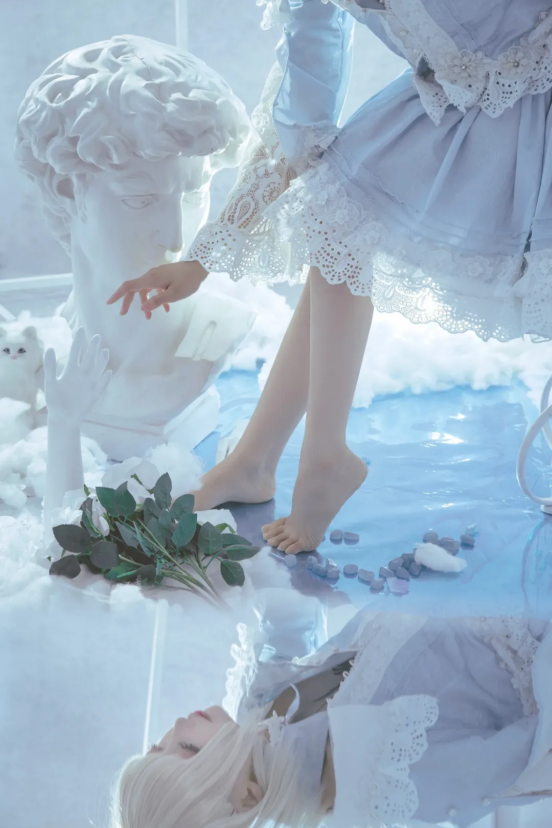 cosplay摄影, 沙条爱歌cos, FatePrototype, 苍银的碎片, 冷色调妆造 - 第2张