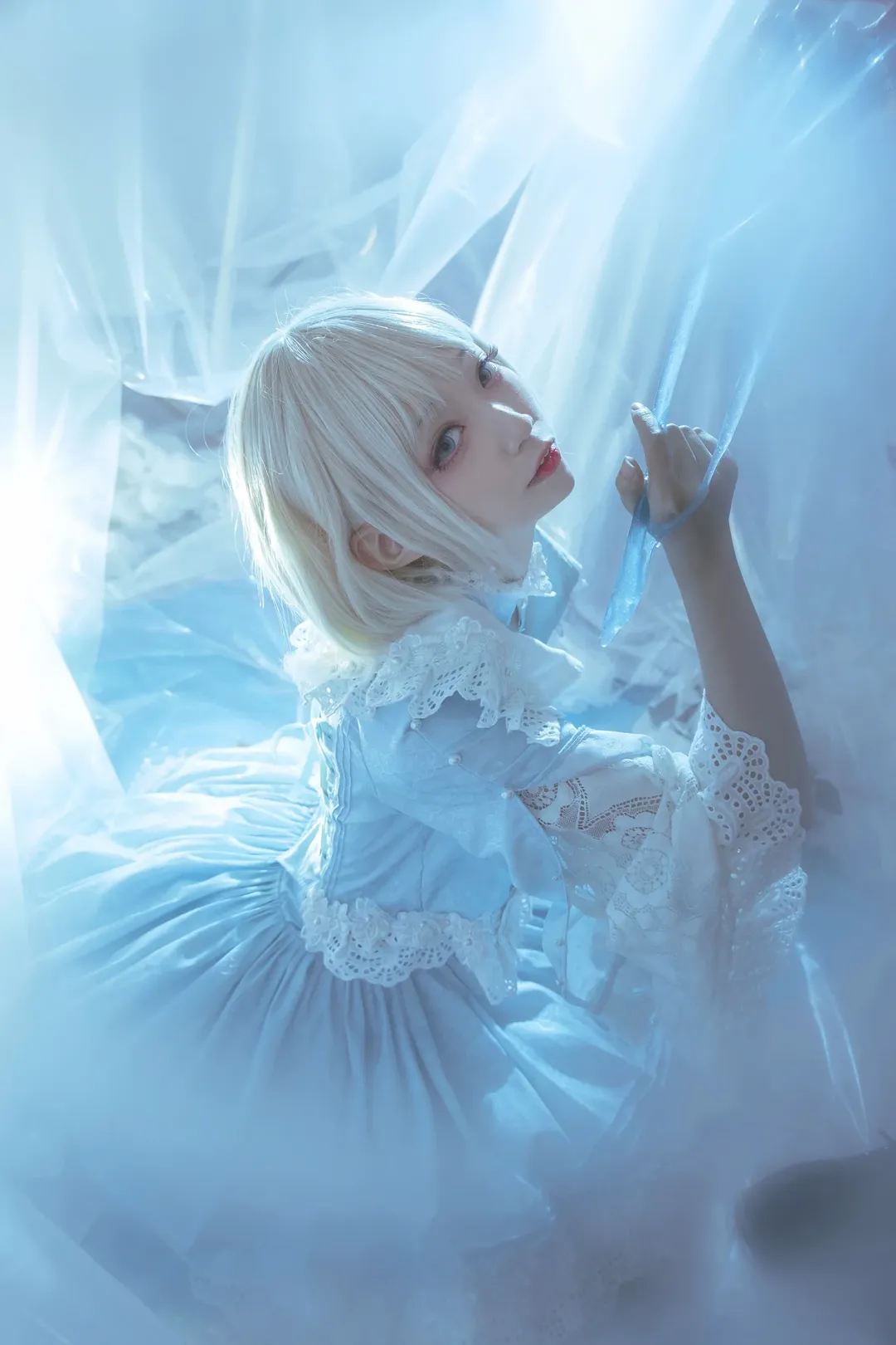 cosplay摄影, 沙条爱歌cos, FatePrototype, 苍银的碎片, 冷色调妆造 - 第7张