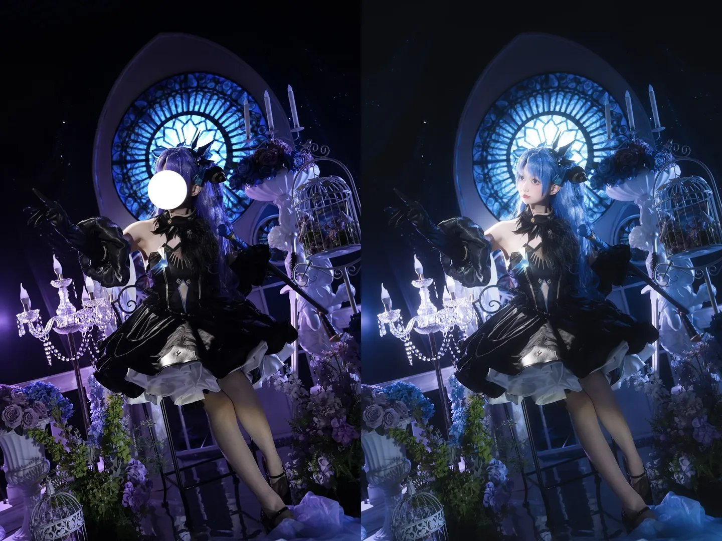 cosplay后期, 氛围感修图, 柔光质感, 萌系修脸, 修图前后对比 - 第5张