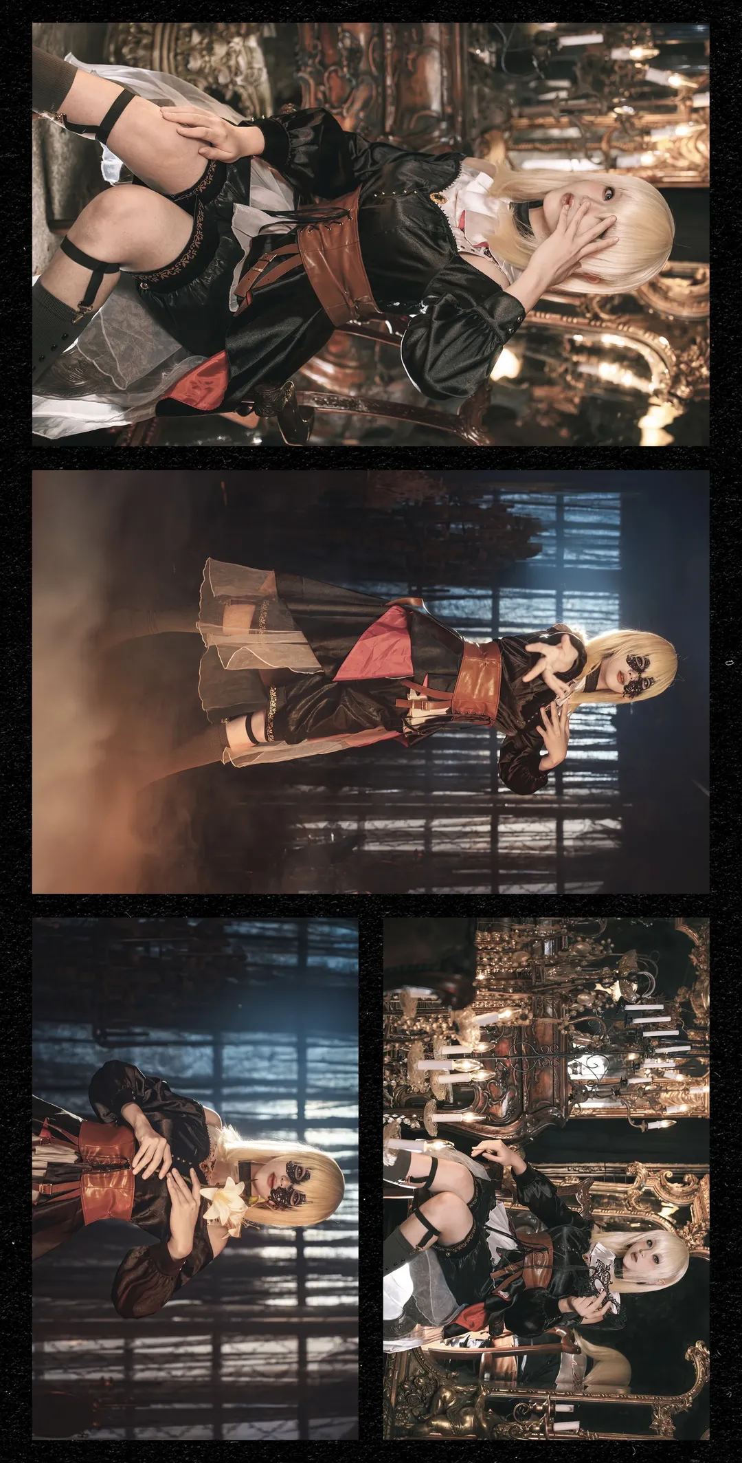 AveMujica, 哥特风, cosplay摄影, 颂乐人偶cos, 舞台剧感 - 第6张