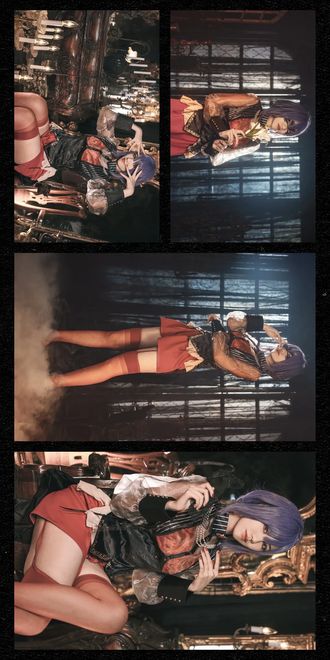 AveMujica, 哥特风, cosplay摄影, 颂乐人偶cos, 舞台剧感 - 第8张