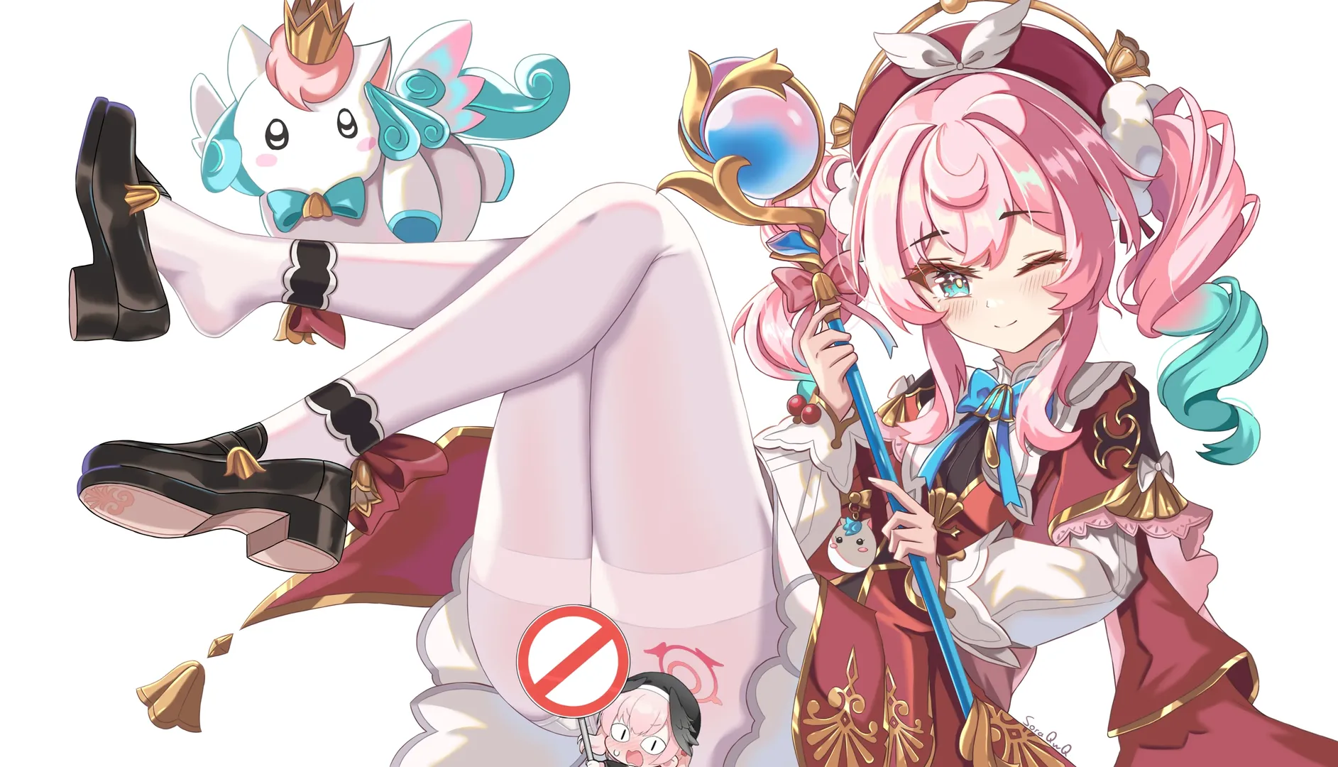 cosplay, 崩坏星穹铁道, 风堇cos, 白丝, 二次元穿搭 - 第1张