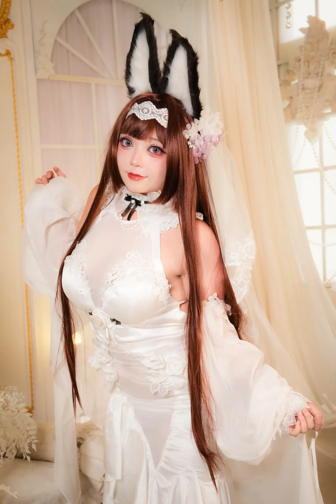 Character accuracy, cosplay, Azur Lane, Bridal styling, Amagi Oath Wedding Cosplay