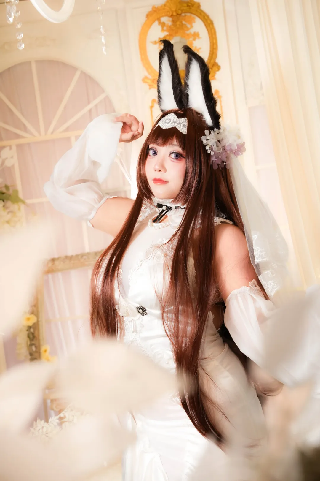 角色还原, cosplay, 碧蓝航线, 婚纱造型, 天城誓约花嫁cos - 第2张