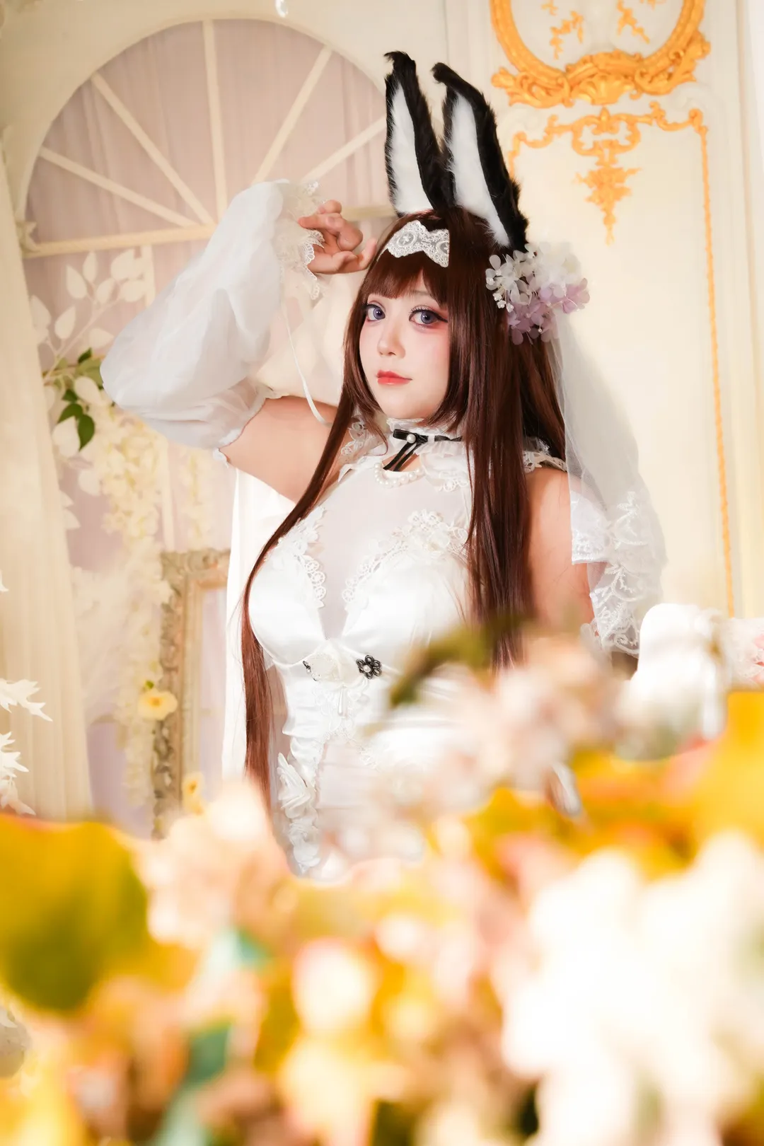 角色还原, cosplay, 碧蓝航线, 婚纱造型, 天城誓约花嫁cos - 第4张