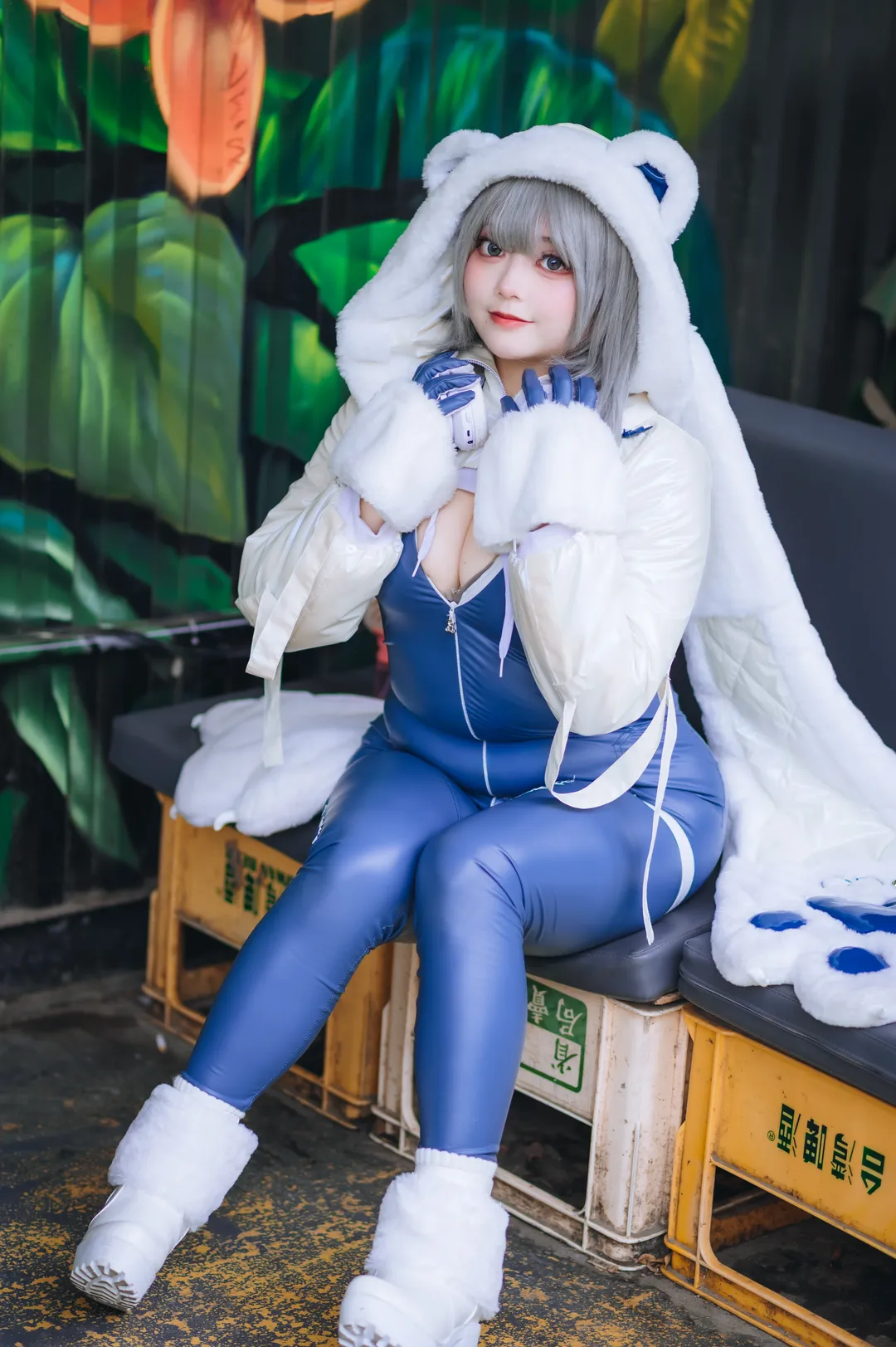 胜利女神妮姬, 二次元cos, cosplay摄影, 尼夫cos, 白熊外套 - 第4张