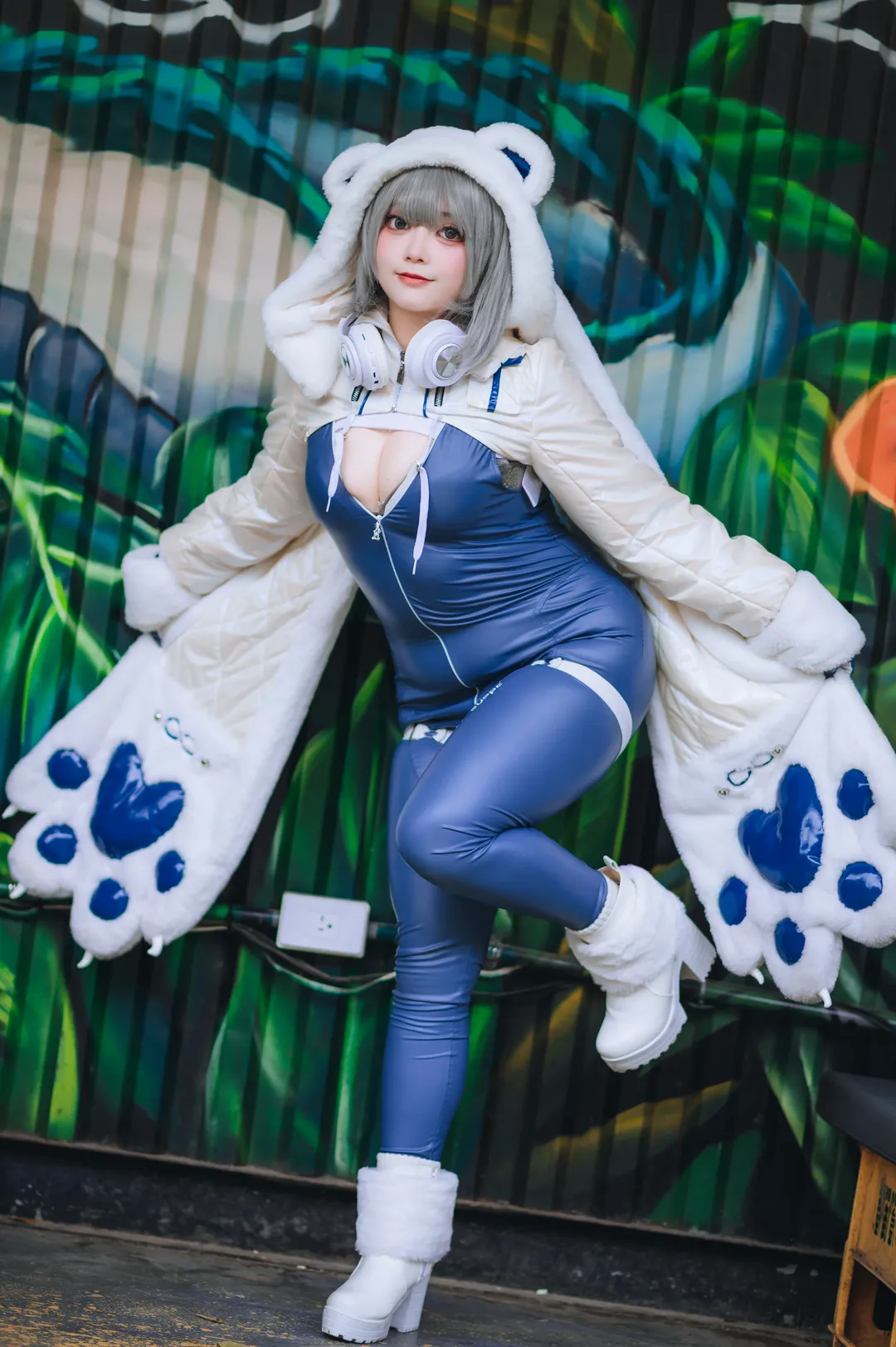 胜利女神妮姬, 二次元cos, cosplay摄影, 尼夫cos, 白熊外套