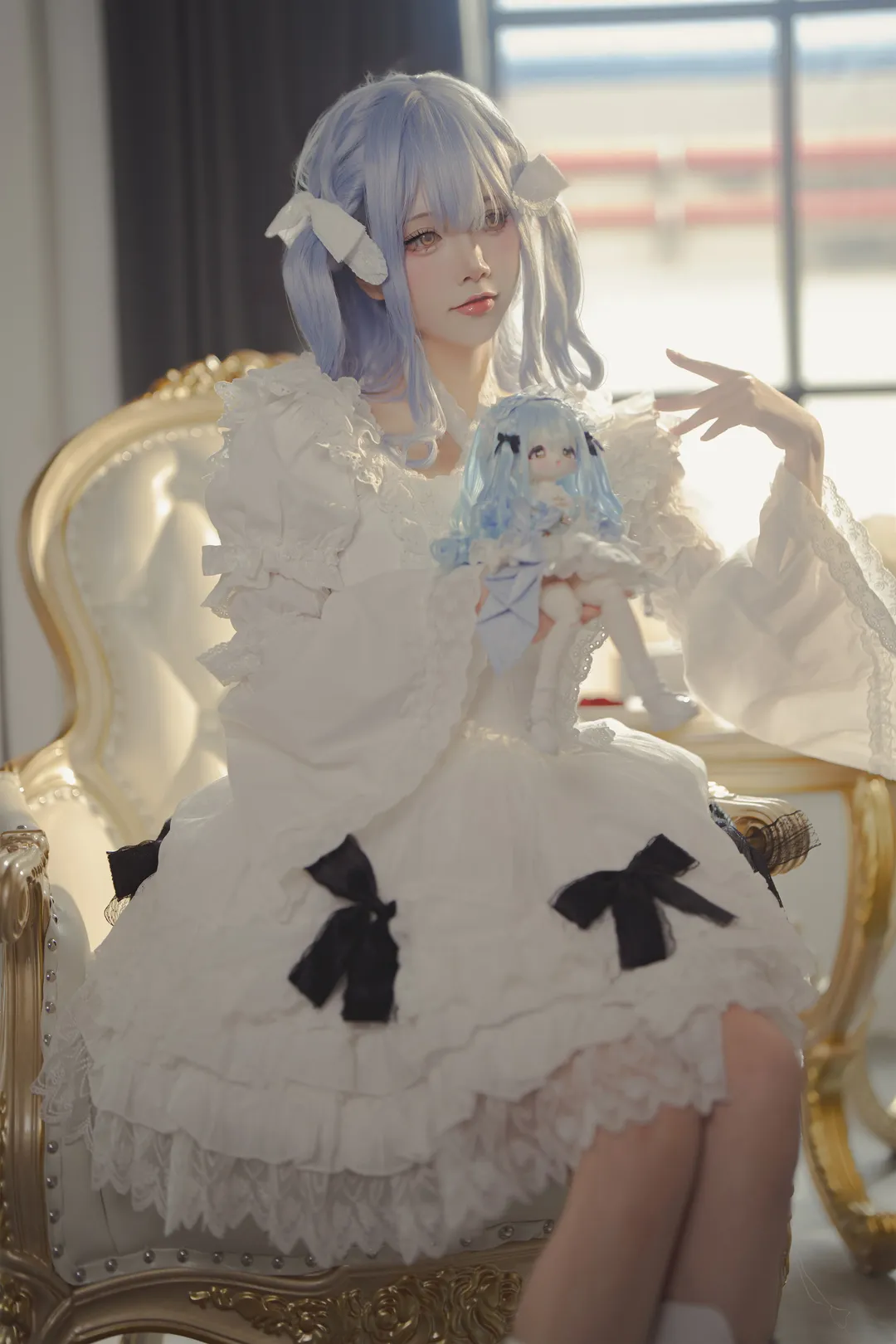 美的写真, コスプレ, 豊川祥子, 夢の中の少女, レースドレス - 6枚目