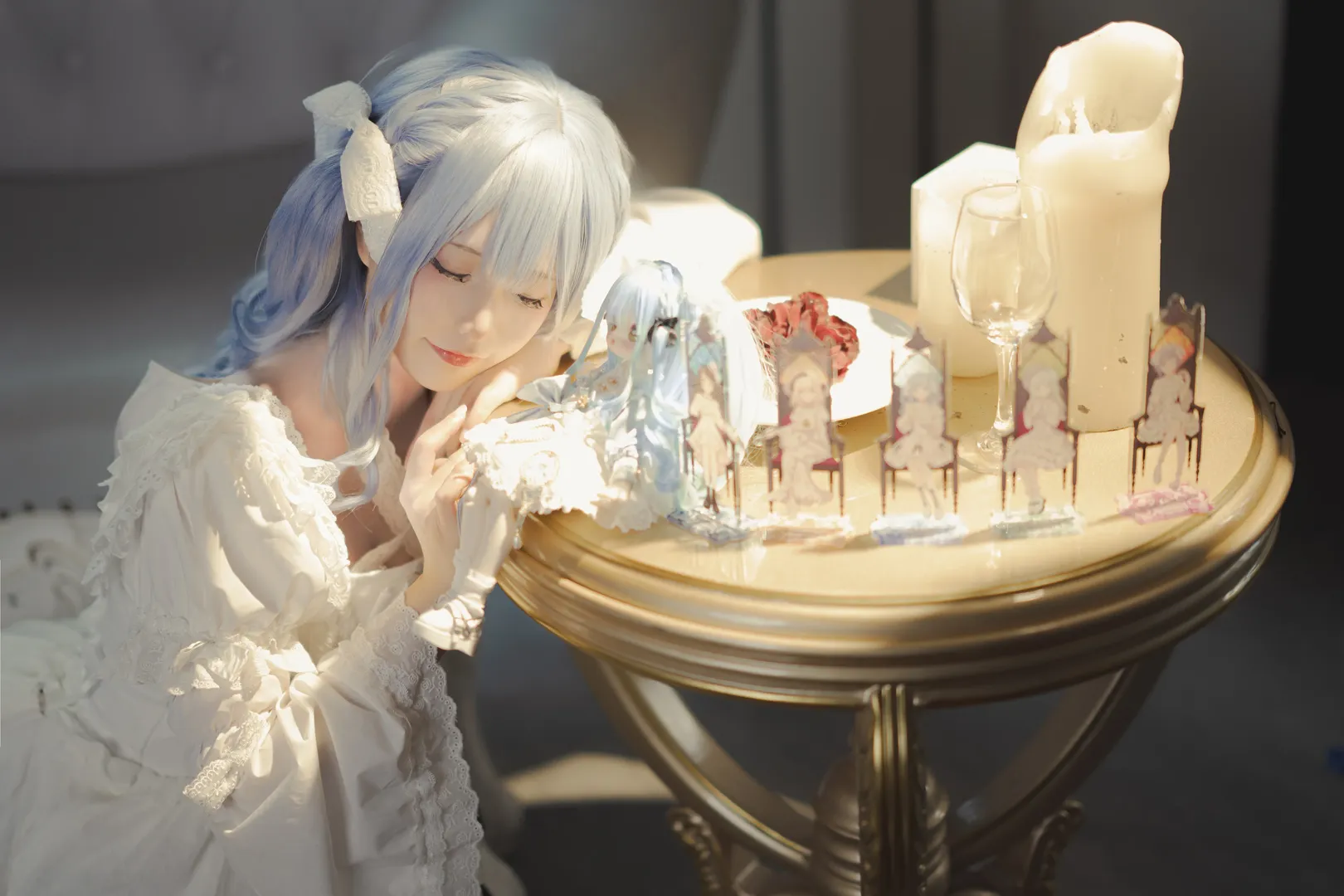 美的写真, コスプレ, 豊川祥子, 夢の中の少女, レースドレス - 9枚目