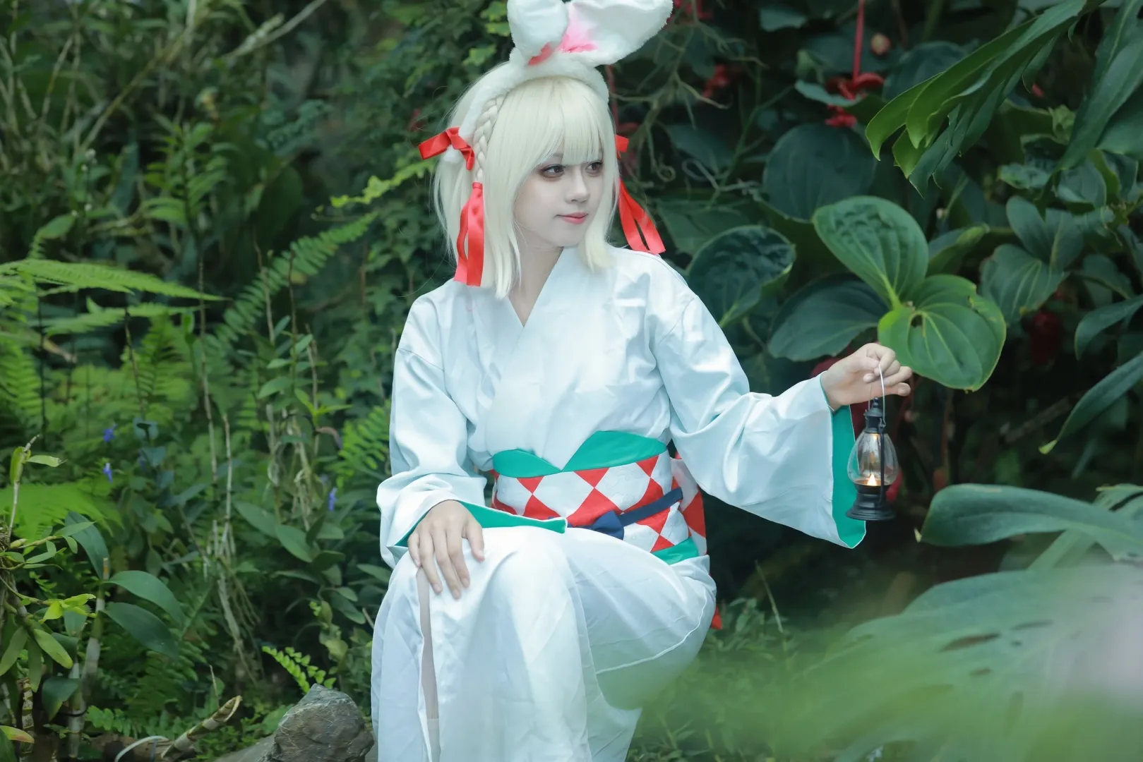 コスプレ撮影, 陰陽師, 山兎コスプレ, 東莞植物園, 和風ロケーション - 12枚目