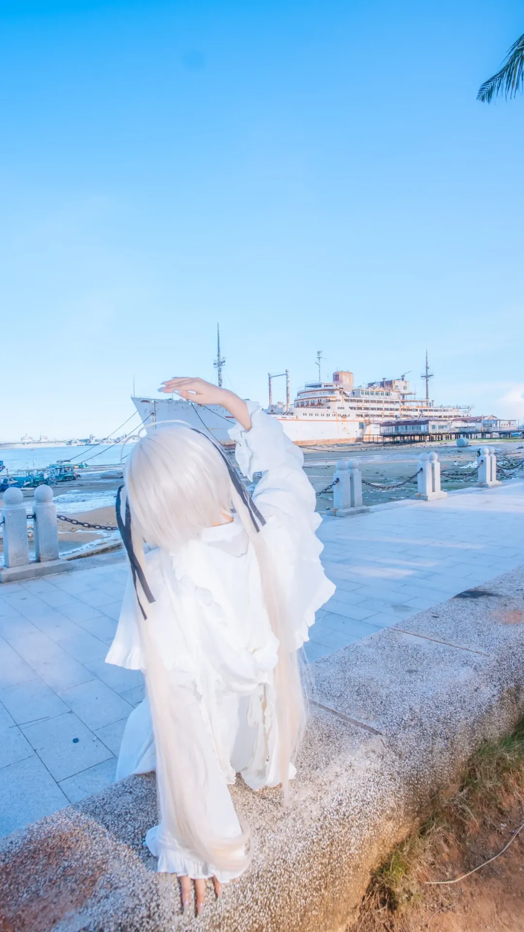 海边摄影, 二次元cosplay, 穹妹cos, 缘之空, 日系风 - 第2张