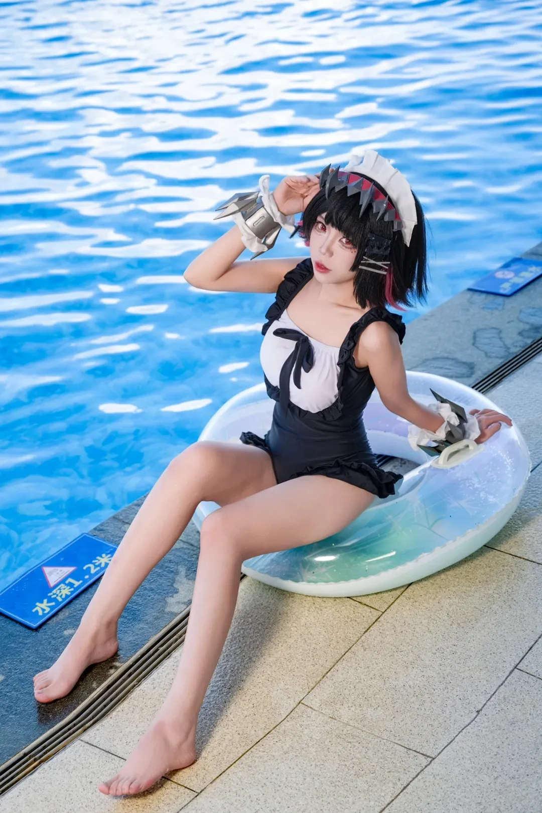 绝区零, 艾莲乔cos, 夏日泳装, cosplay摄影, 二次元外景 - 第1张