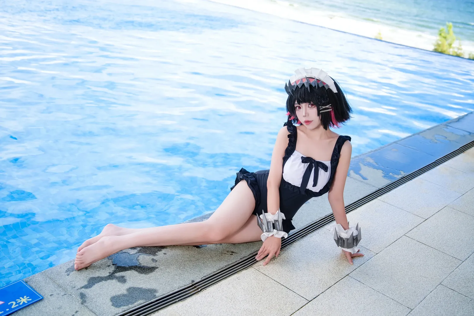 绝区零, 艾莲乔cos, 夏日泳装, cosplay摄影, 二次元外景 - 第3张