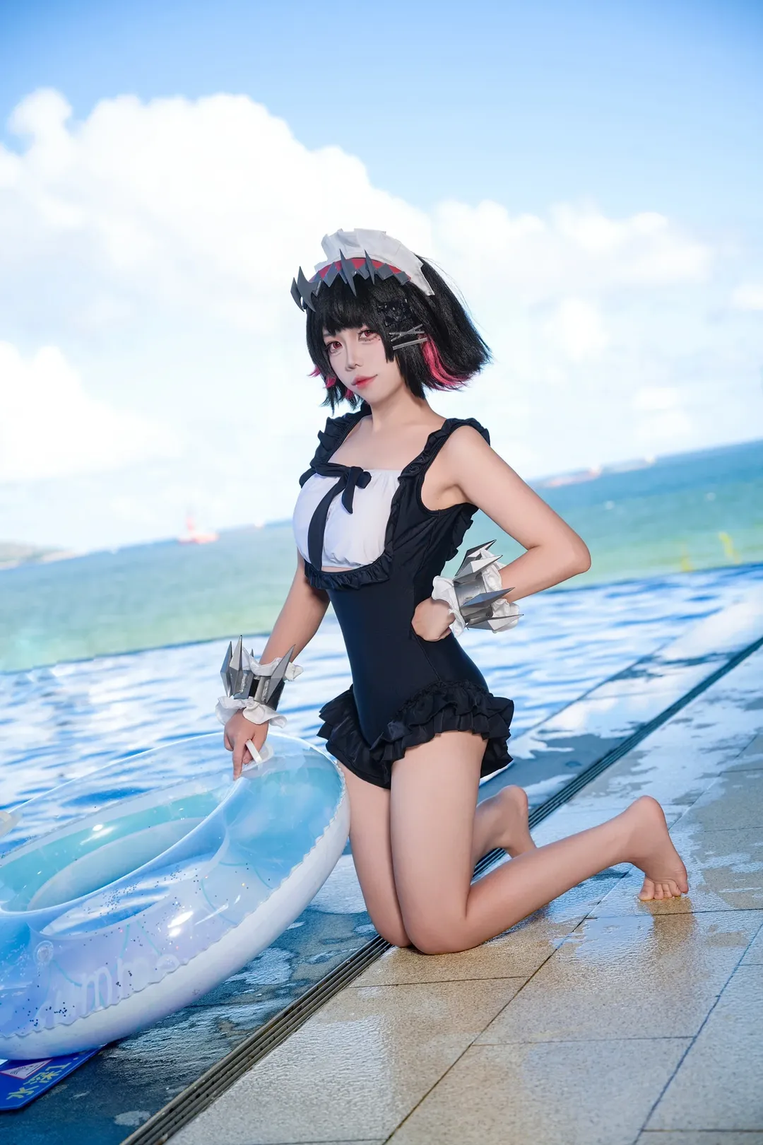 绝区零, 艾莲乔cos, 夏日泳装, cosplay摄影, 二次元外景