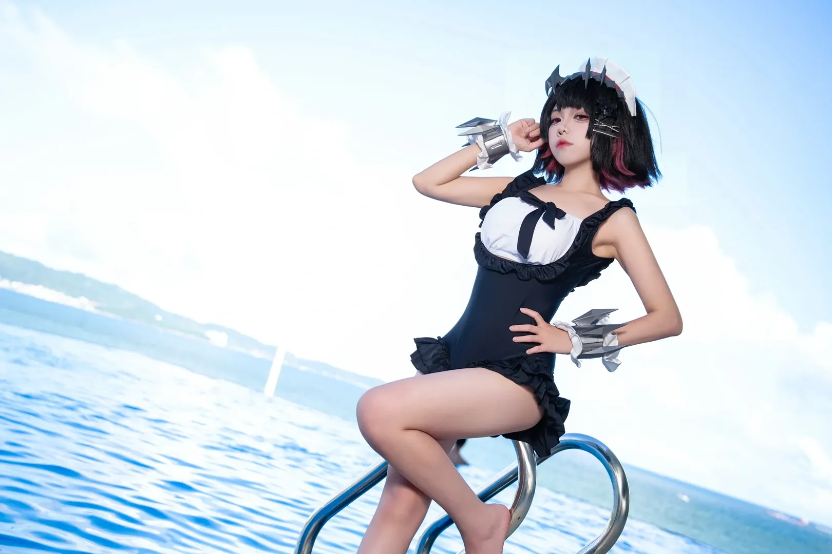 绝区零, 艾莲乔cos, 夏日泳装, cosplay摄影, 二次元外景 - 第7张