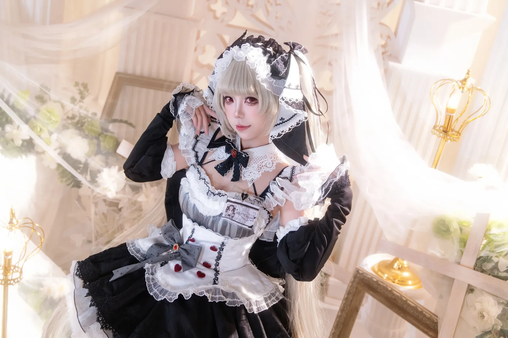 ロールプレイ, 二次元撮影, アズールレーン, メイド服, フォーミダブル コスプレ