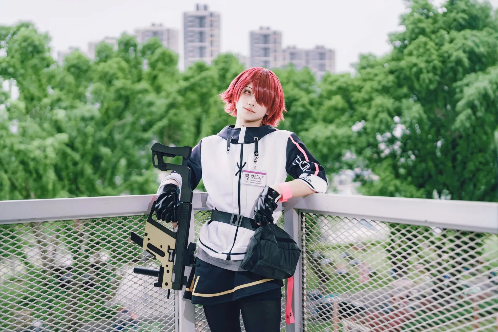 外景拍摄, 明日方舟, 红发角色, cosplay摄影, 能天使cos - 第11张