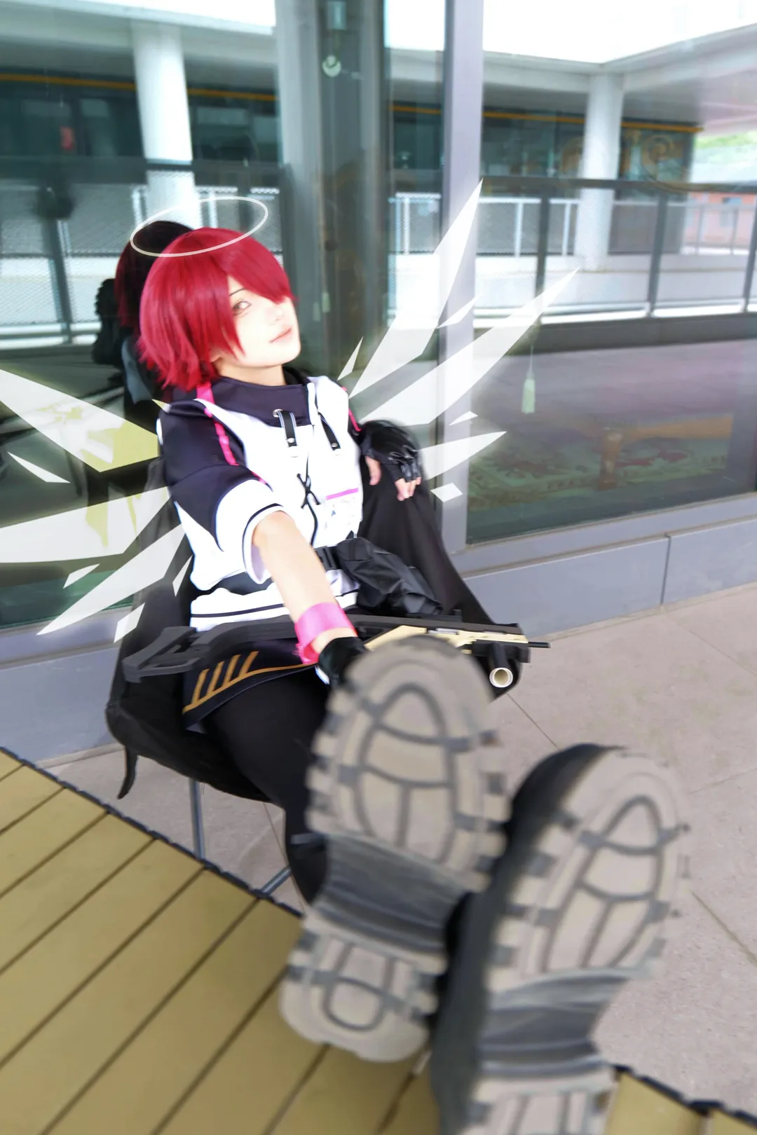 外景拍摄, 明日方舟, 红发角色, cosplay摄影, 能天使cos - 第17张