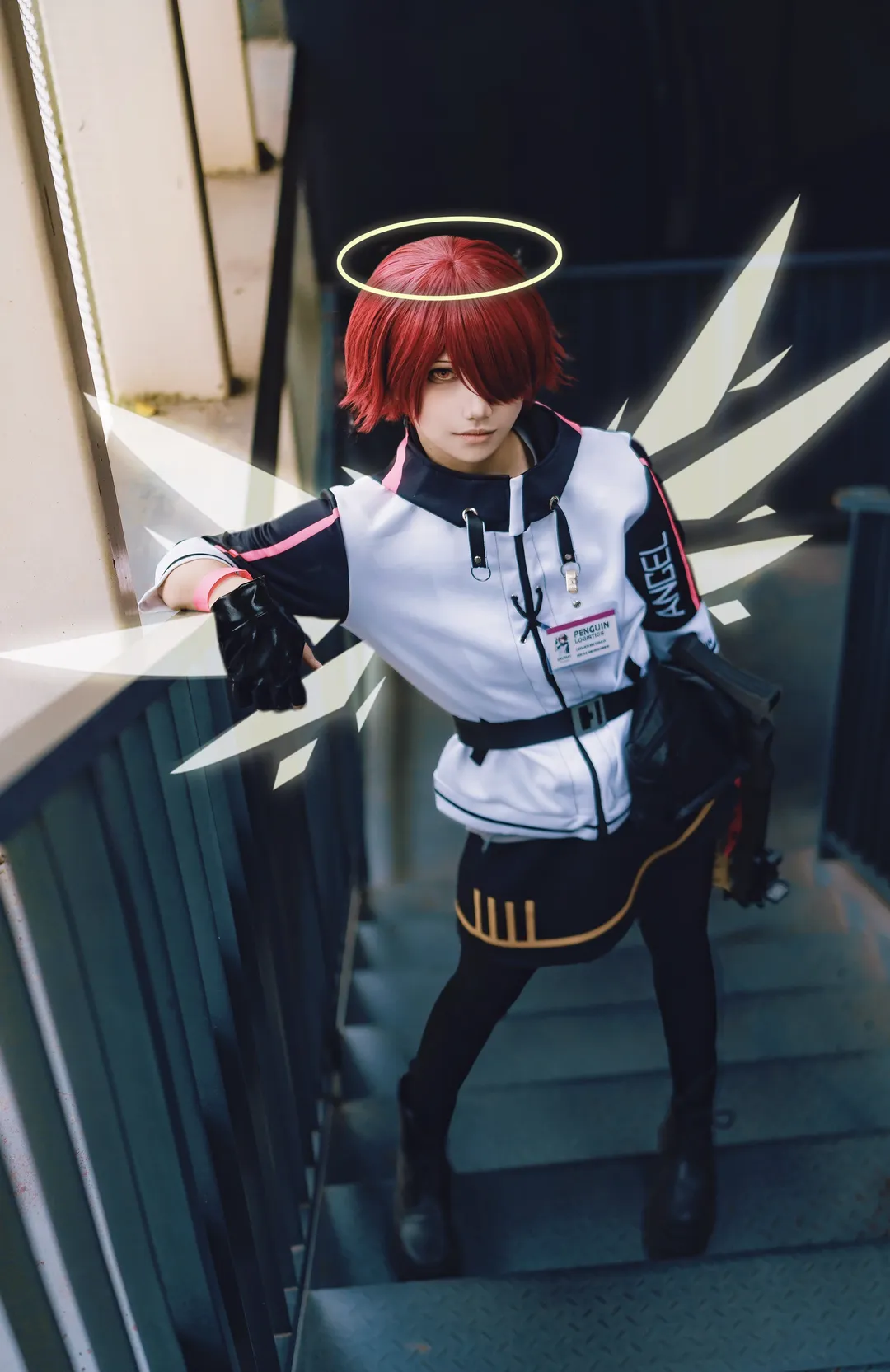外景拍摄, 明日方舟, 红发角色, cosplay摄影, 能天使cos - 第2张
