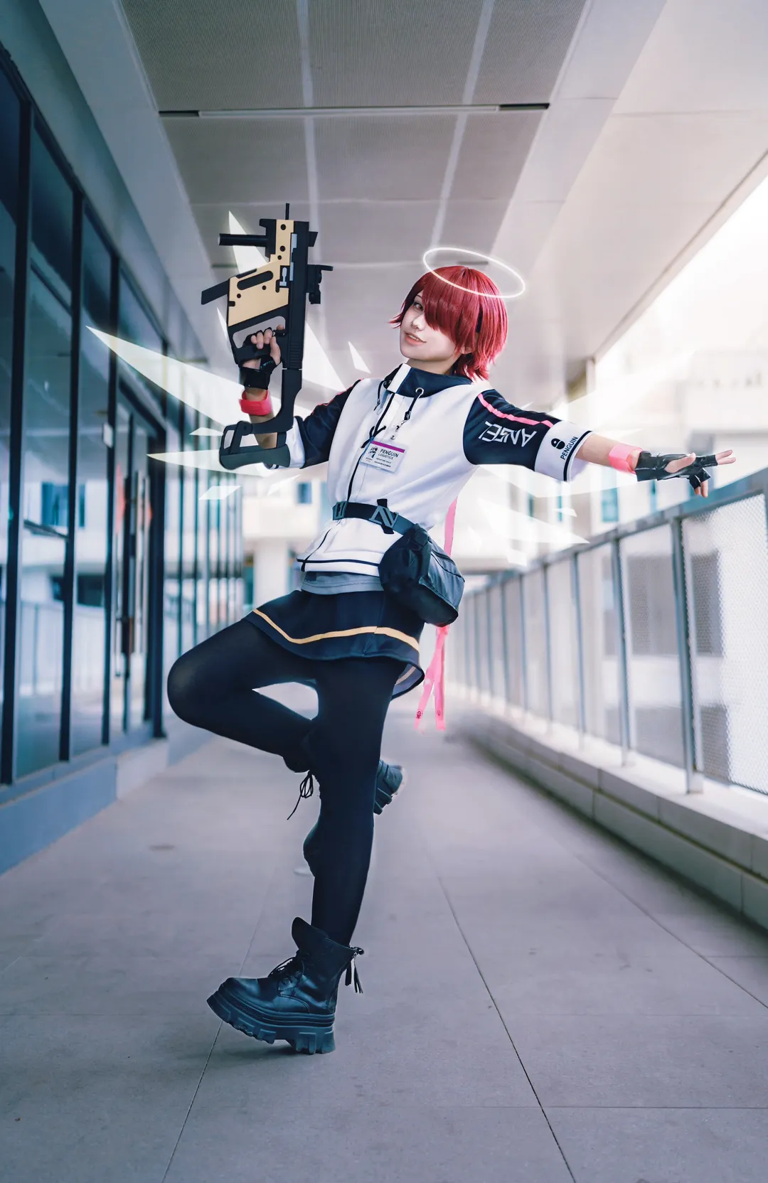 外景拍摄, 明日方舟, 红发角色, cosplay摄影, 能天使cos