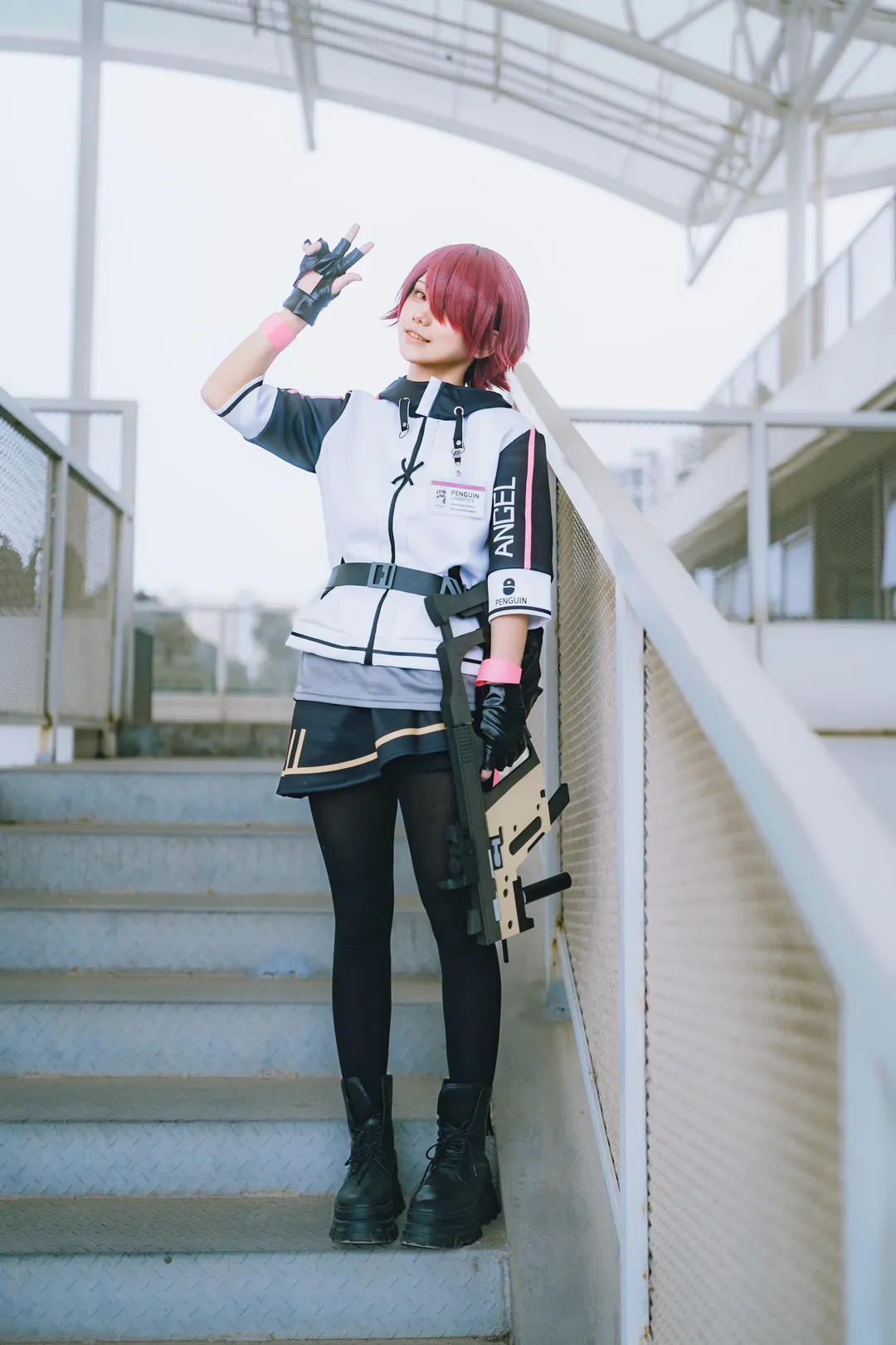 外景拍摄, 明日方舟, 红发角色, cosplay摄影, 能天使cos - 第8张
