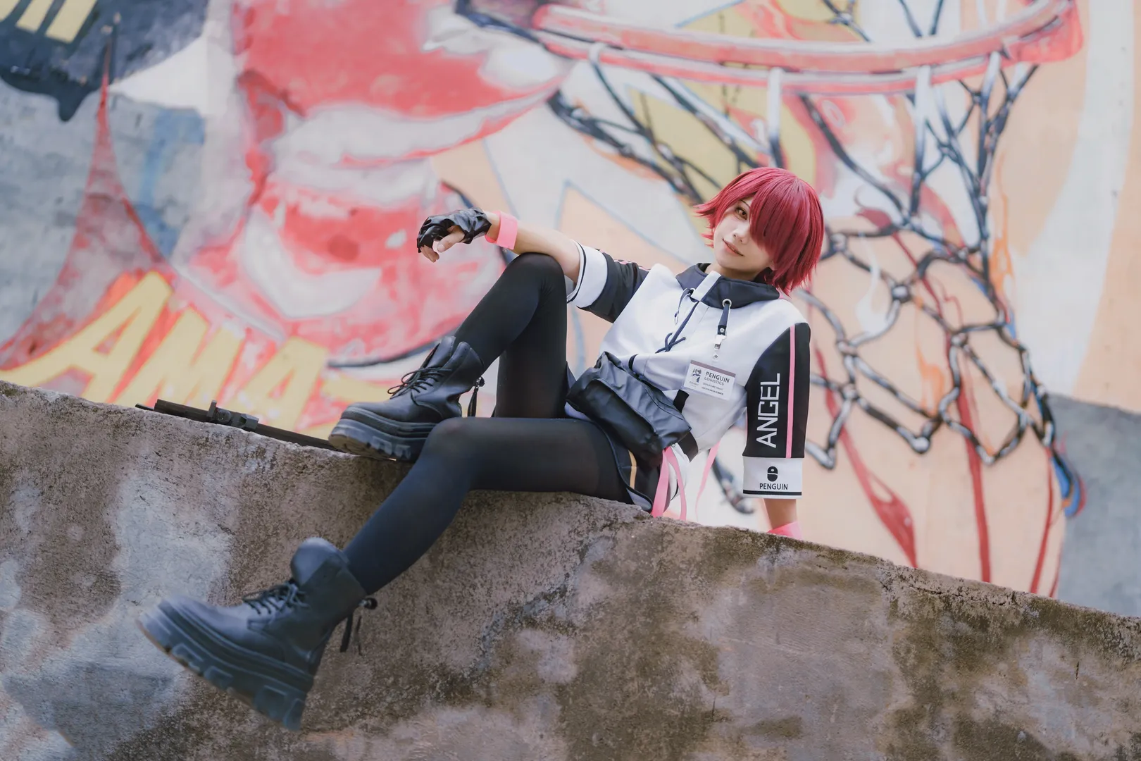 外景拍摄, 明日方舟, 红发角色, cosplay摄影, 能天使cos - 第9张