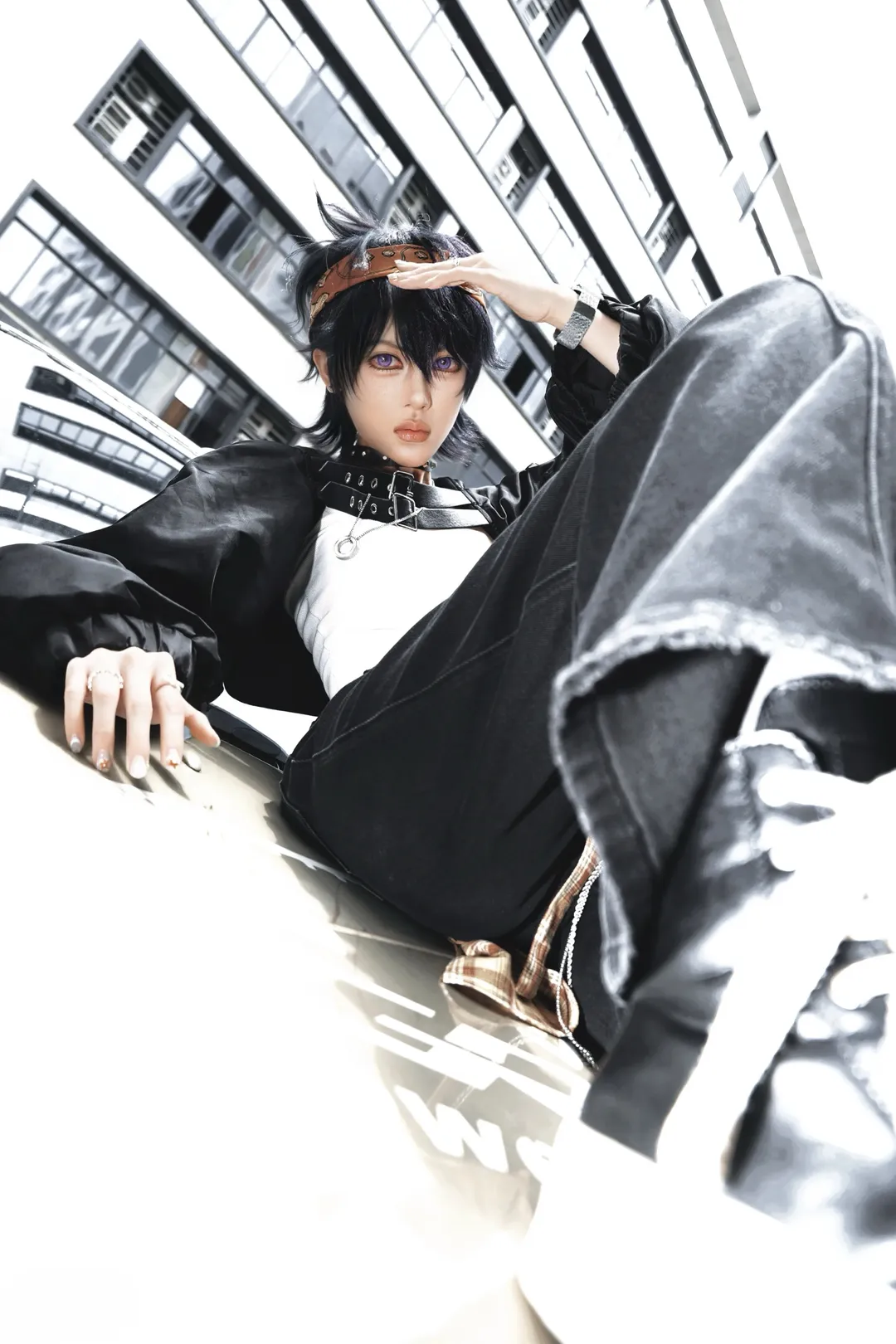角色扮演, Cosplay分享, 納蘭迦cos, jojo的奇妙冒險 黃金之風, 機車街拍