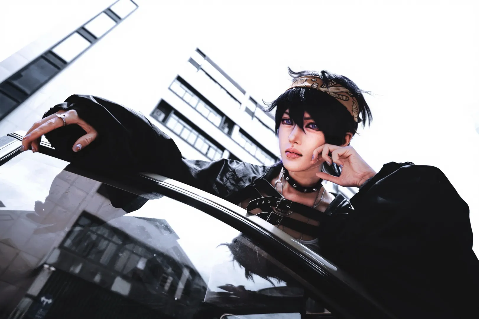 角色扮演, Cosplay分享, 纳兰迦cos, jojo的奇妙冒险 黄金之风, 机车街拍 - 第10张