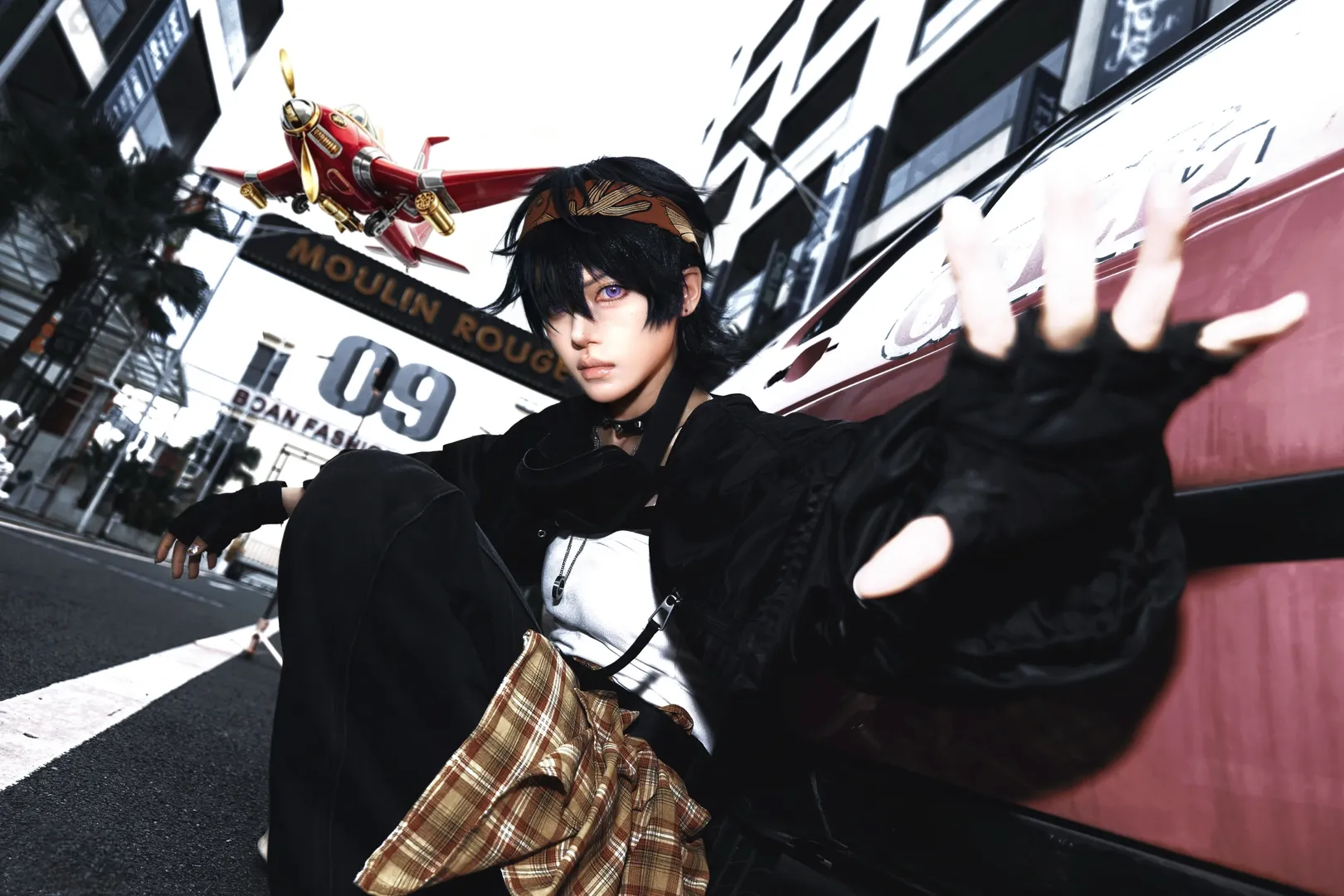 角色扮演, Cosplay分享, 纳兰迦cos, jojo的奇妙冒险 黄金之风, 机车街拍 - 第14张