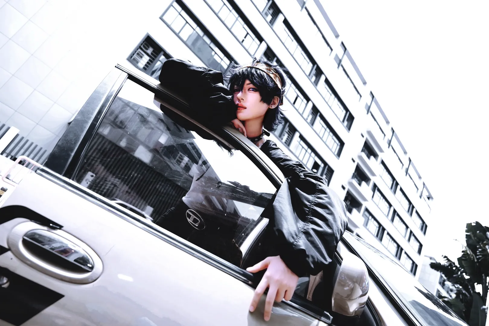 角色扮演, Cosplay分享, 纳兰迦cos, jojo的奇妙冒险 黄金之风, 机车街拍 - 第5张