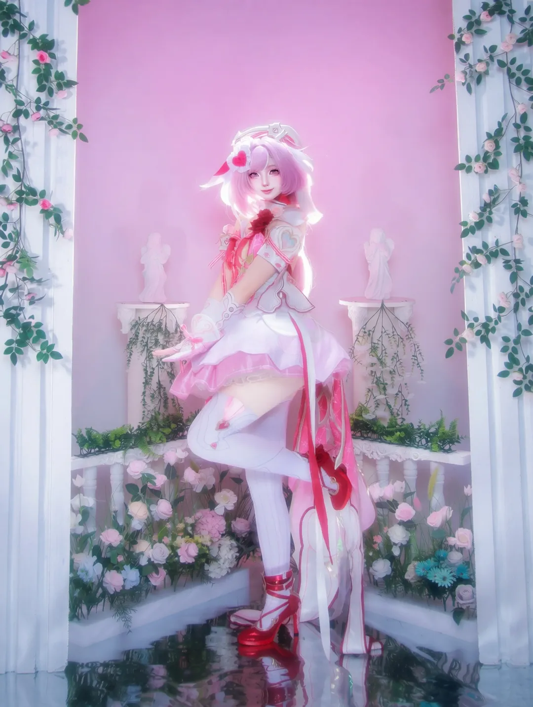 Elysia Cosplay, Honkai Impact 3rd, Sweet girl, Messenger of Love, New armor