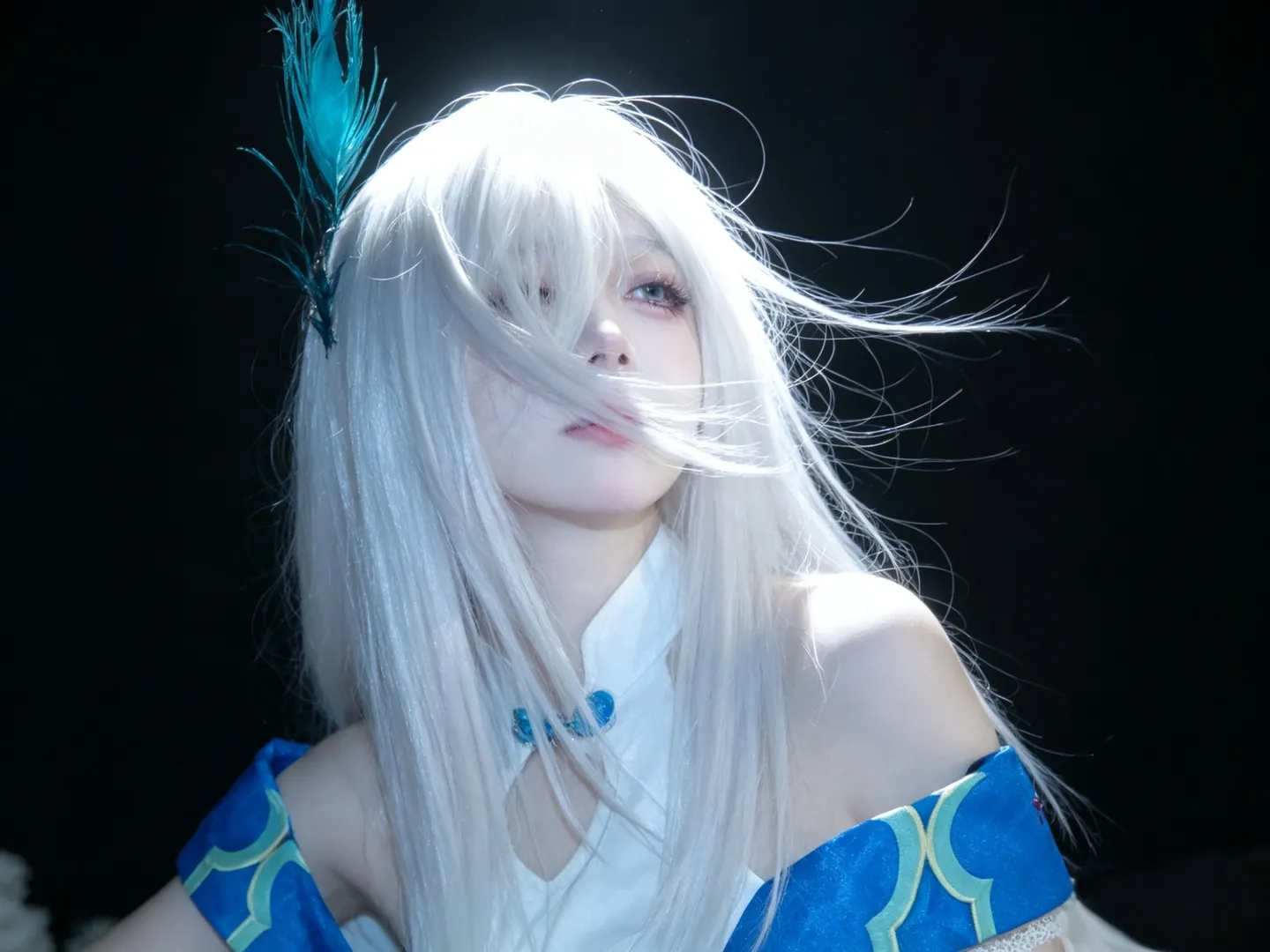 原神, cosplay, 申鹤cos, 忧郁鹤, 雪山神女 - 第2张