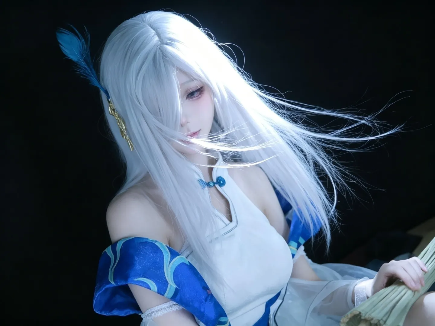 原神, cosplay, 申鹤cos, 忧郁鹤, 雪山神女 - 第3张