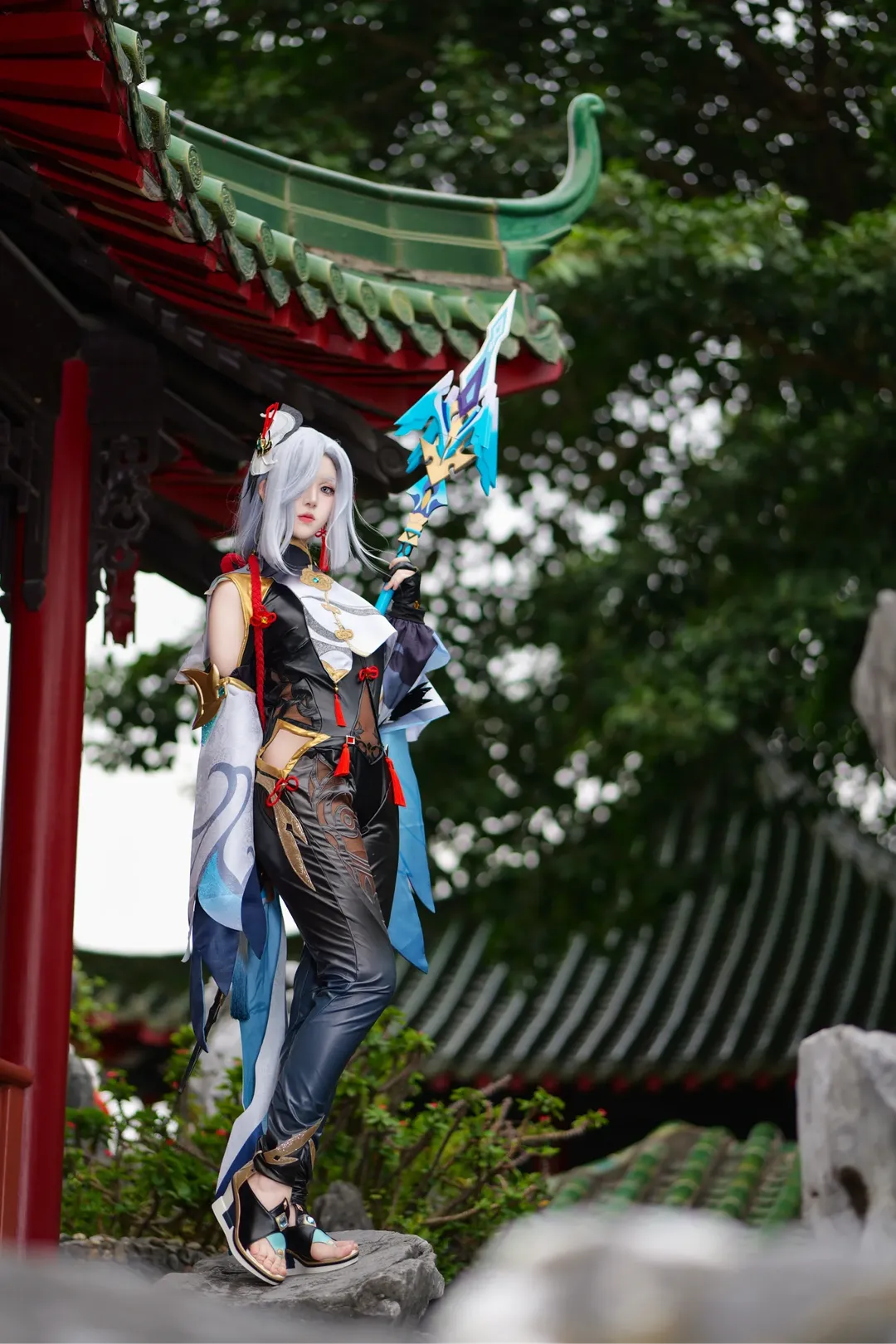 原神, cosplay, 古风摄影, 申鹤cos, 中式庭院