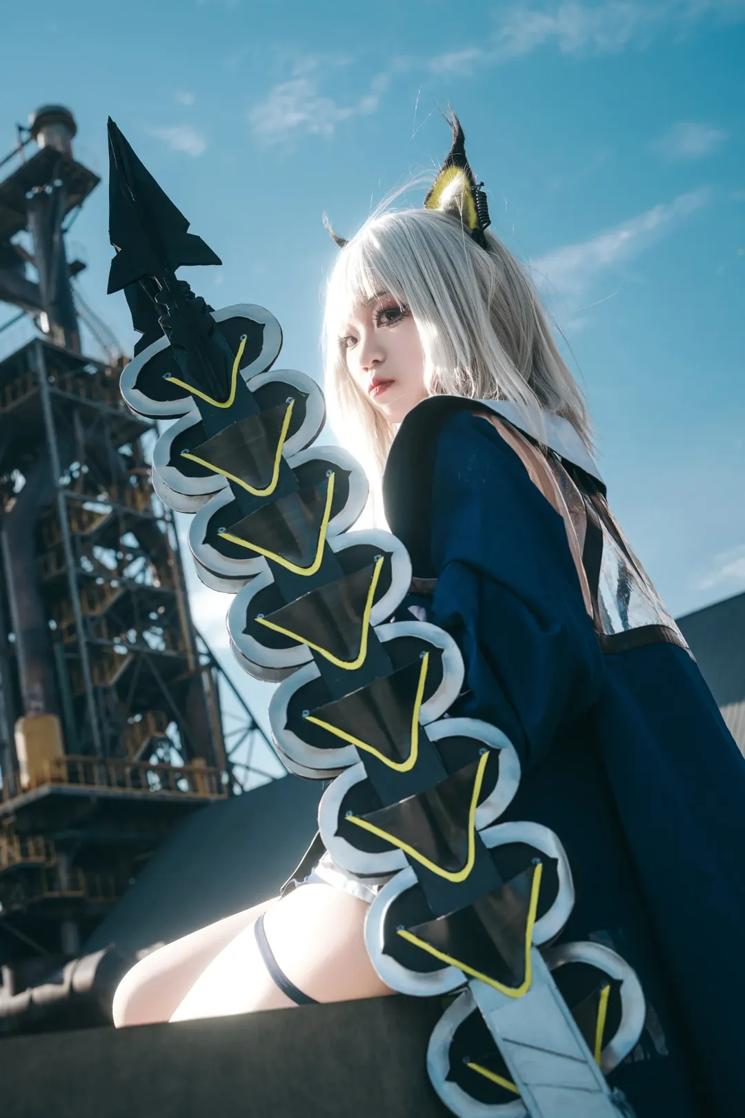 二次元, 明日方舟, 外景摄影, 凯尔希cos, 工业风cos - 第10张