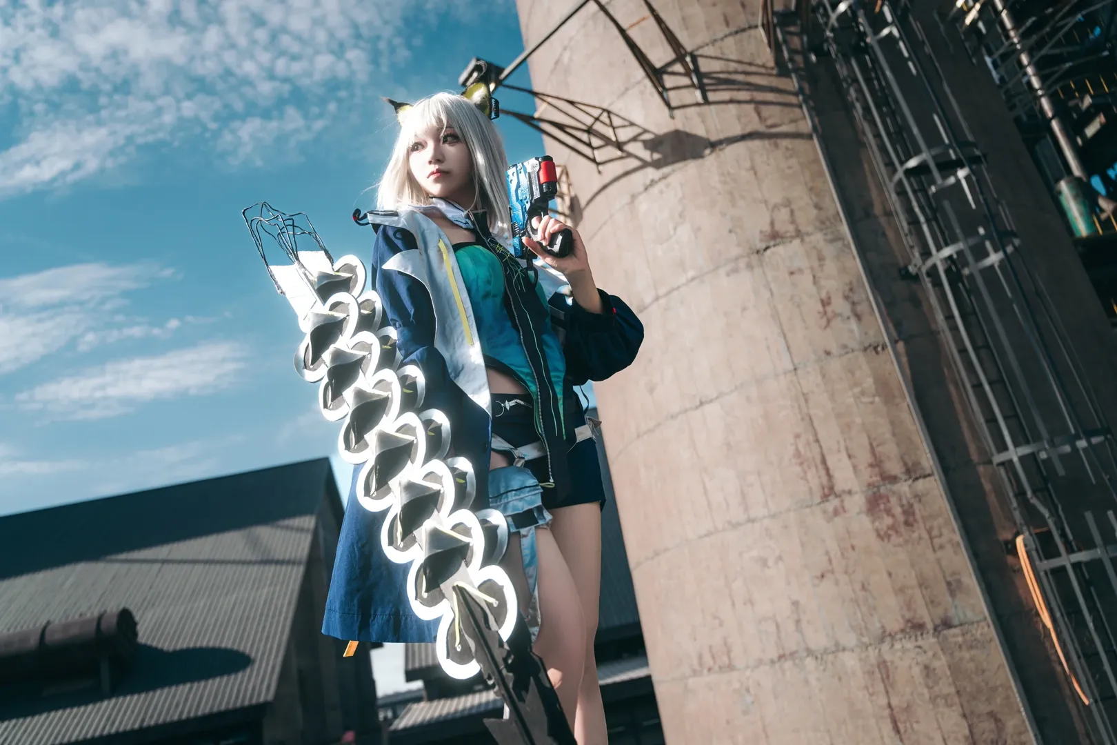 二次元, アークナイツ, ロケーション撮影, ケルシー コスプレ, 工業風コスプレ