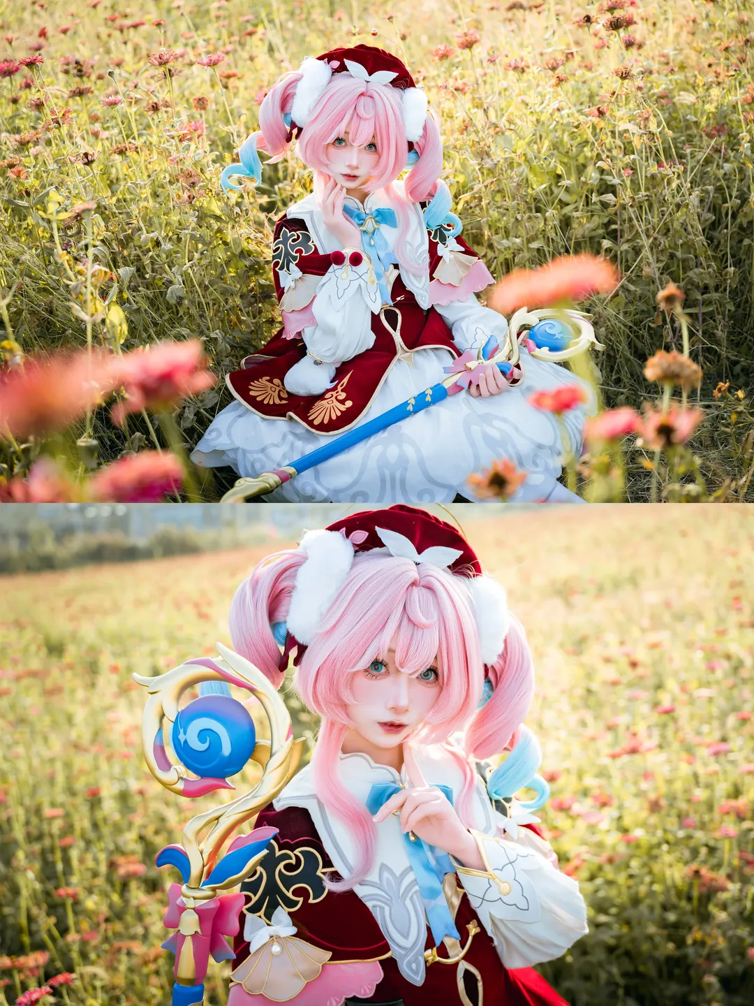 崩坏星穹铁道, 花海摄影, 风堇cos, 二次元cos, cosplay外景 - 第1张