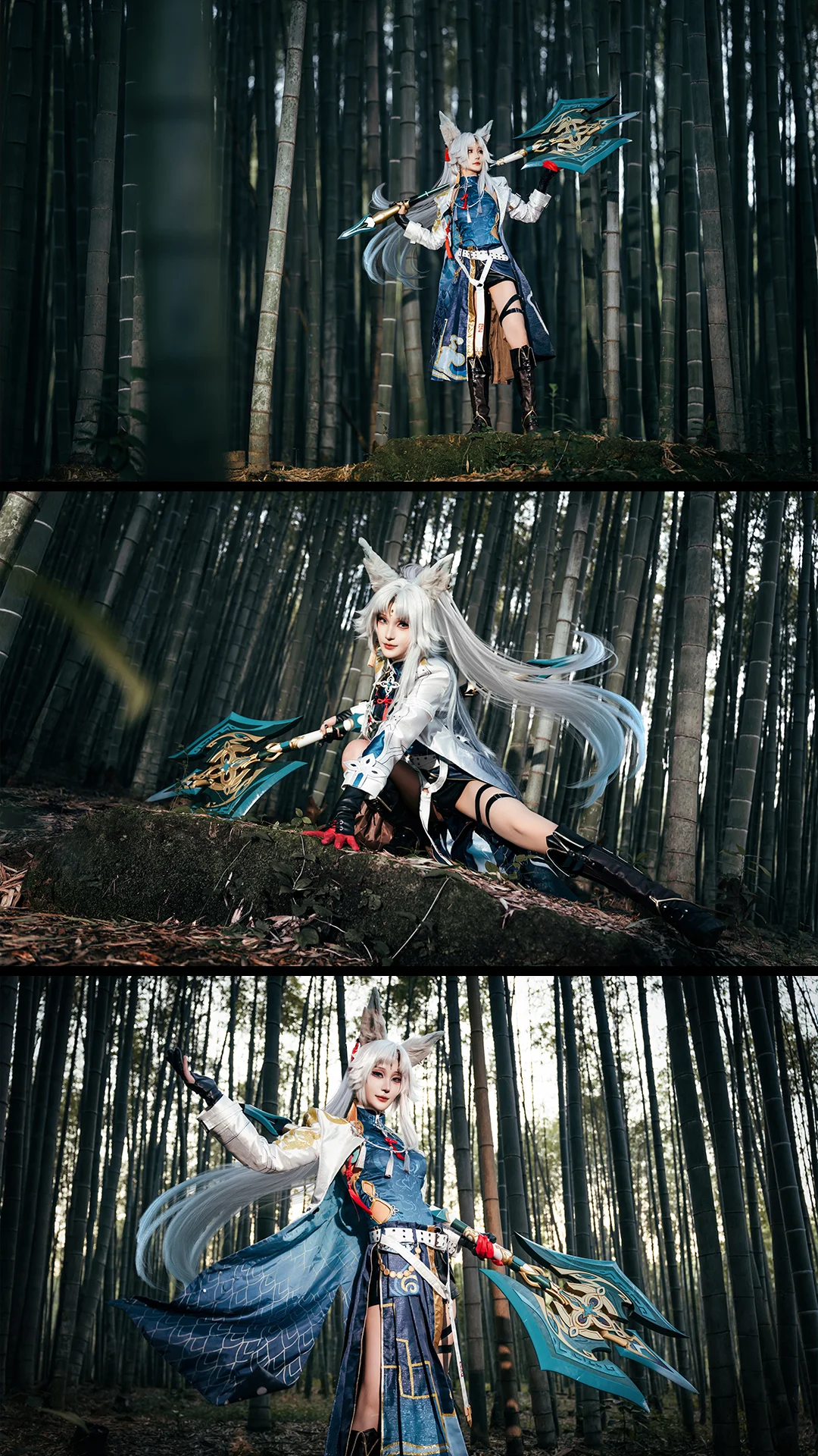 崩坏星穹铁道, 二次元cos, 飞霄cos, cosplay摄影, 竹林外景 - 第2张