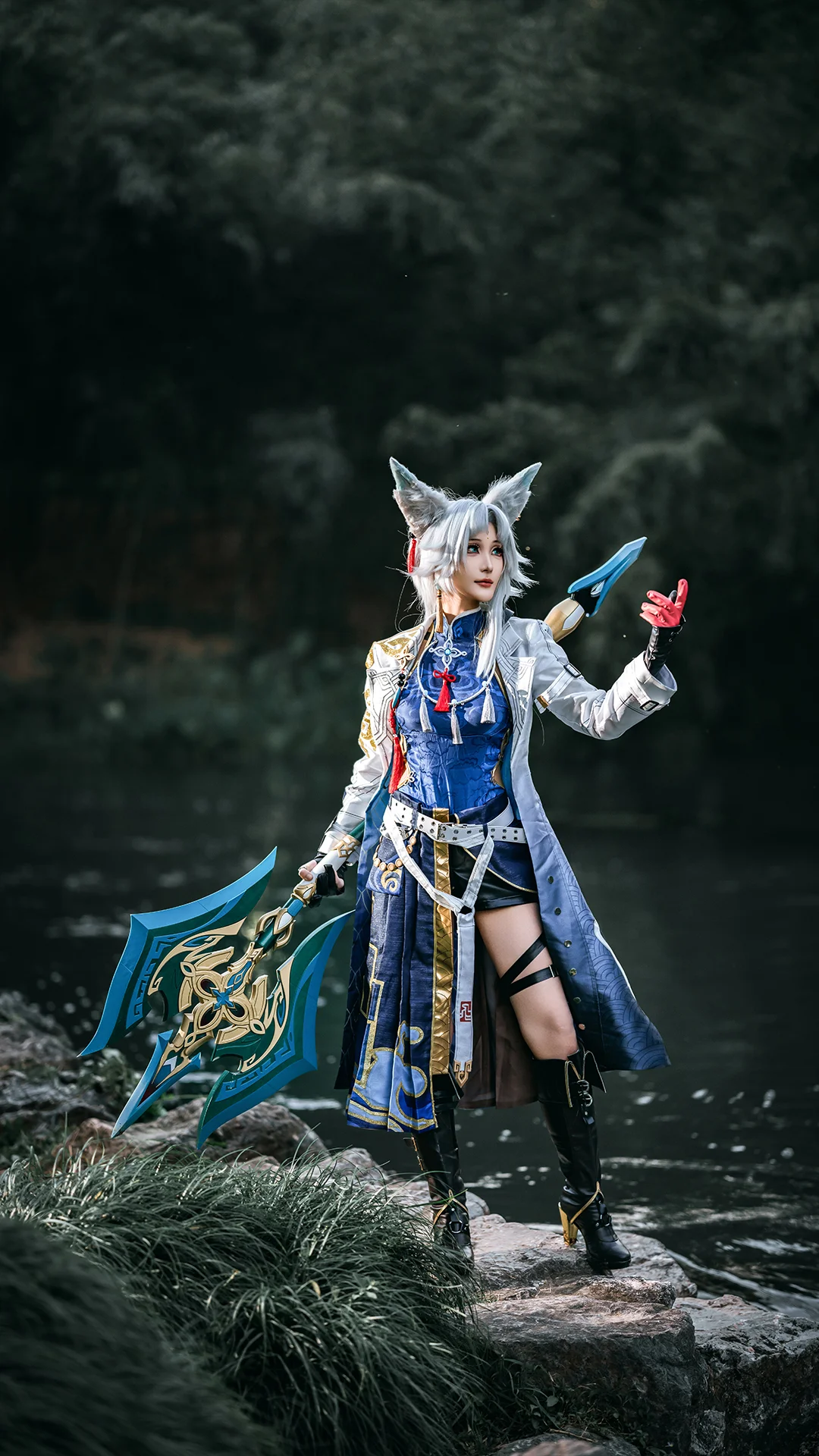 崩坏星穹铁道, 二次元cos, 飞霄cos, cosplay摄影, 竹林外景 - 第8张