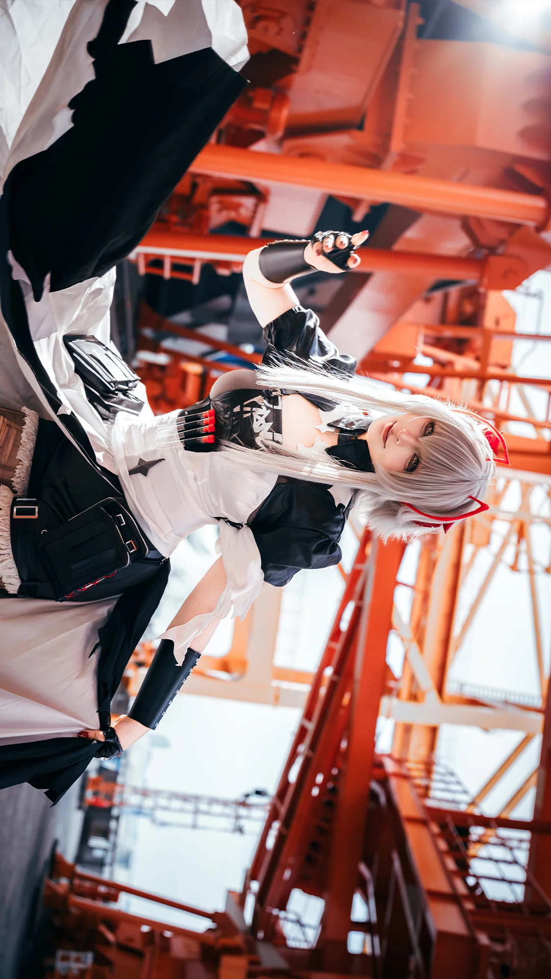 Cosplay摄影, 明日方舟, 维什戴尔cos, 工业风外景, 索尼A7R5 - 第3张