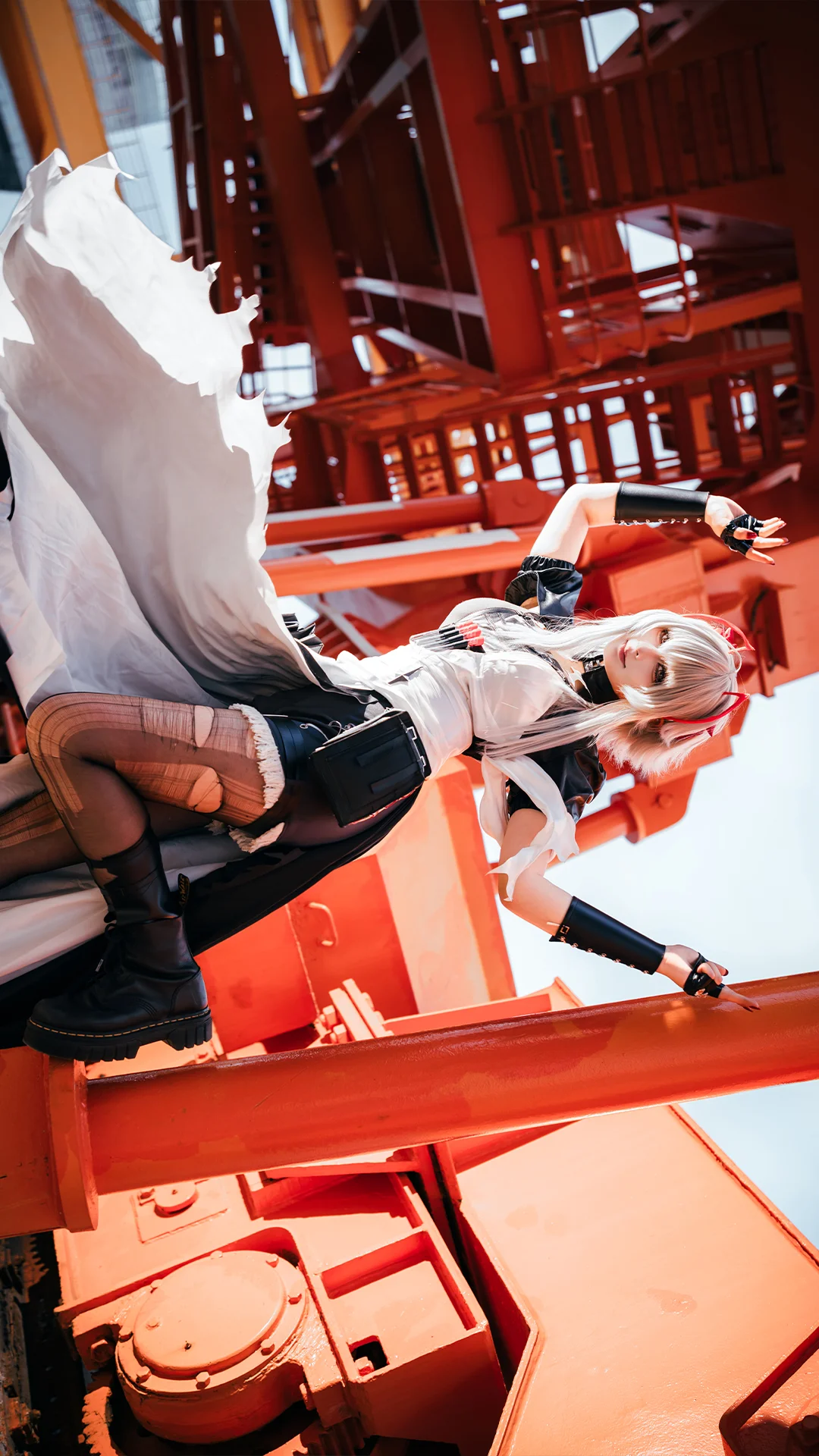 Cosplay摄影, 明日方舟, 维什戴尔cos, 工业风外景, 索尼A7R5 - 第5张
