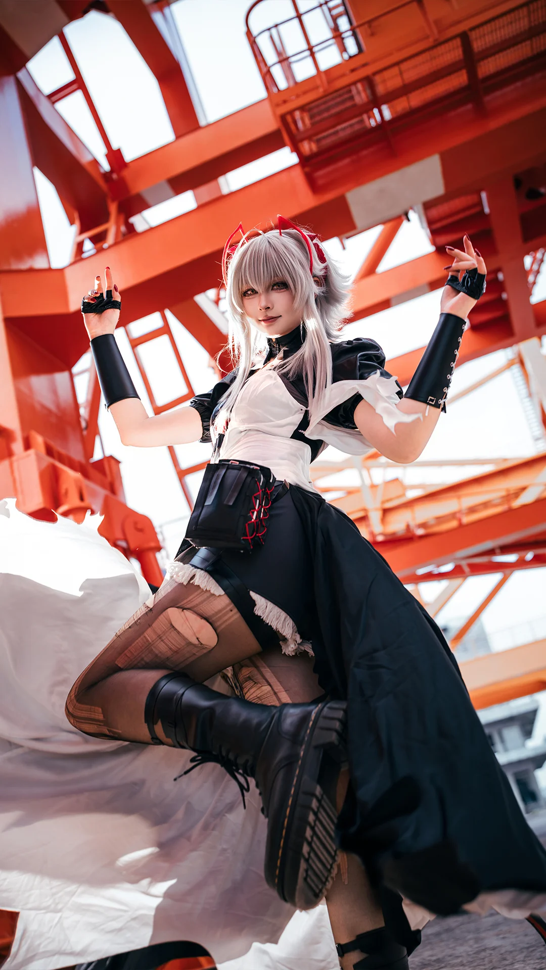 Cosplay摄影, 明日方舟, 维什戴尔cos, 工业风外景, 索尼A7R5