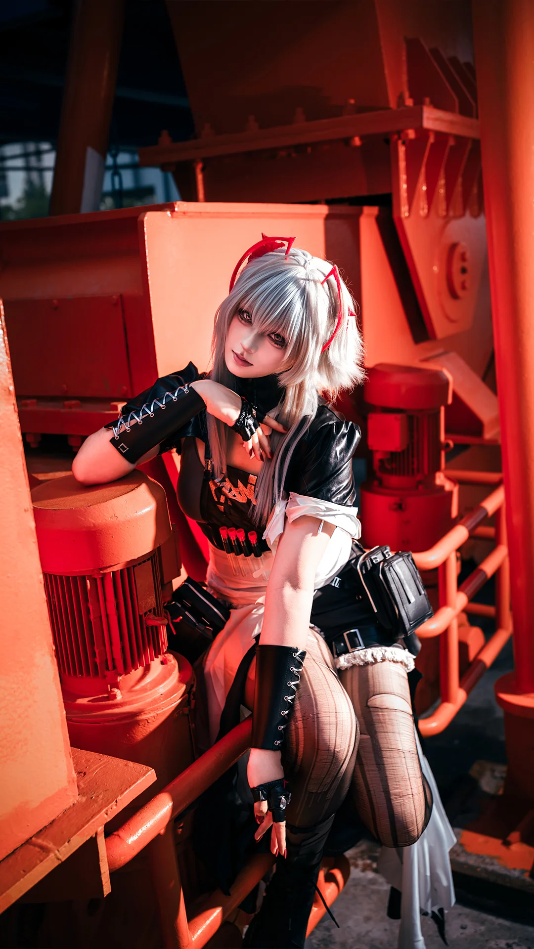 Cosplay摄影, 明日方舟, 维什戴尔cos, 工业风外景, 索尼A7R5 - 第8张