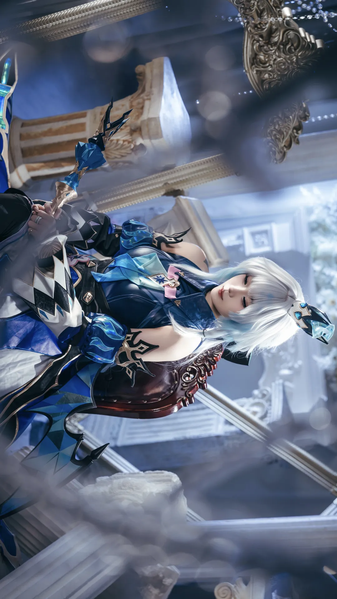 崩壊：スターレイル, コスプレ撮影, ケリュドラ コスプレ, 青白系コスプレ, 上級コスプレイヤー - 1枚目