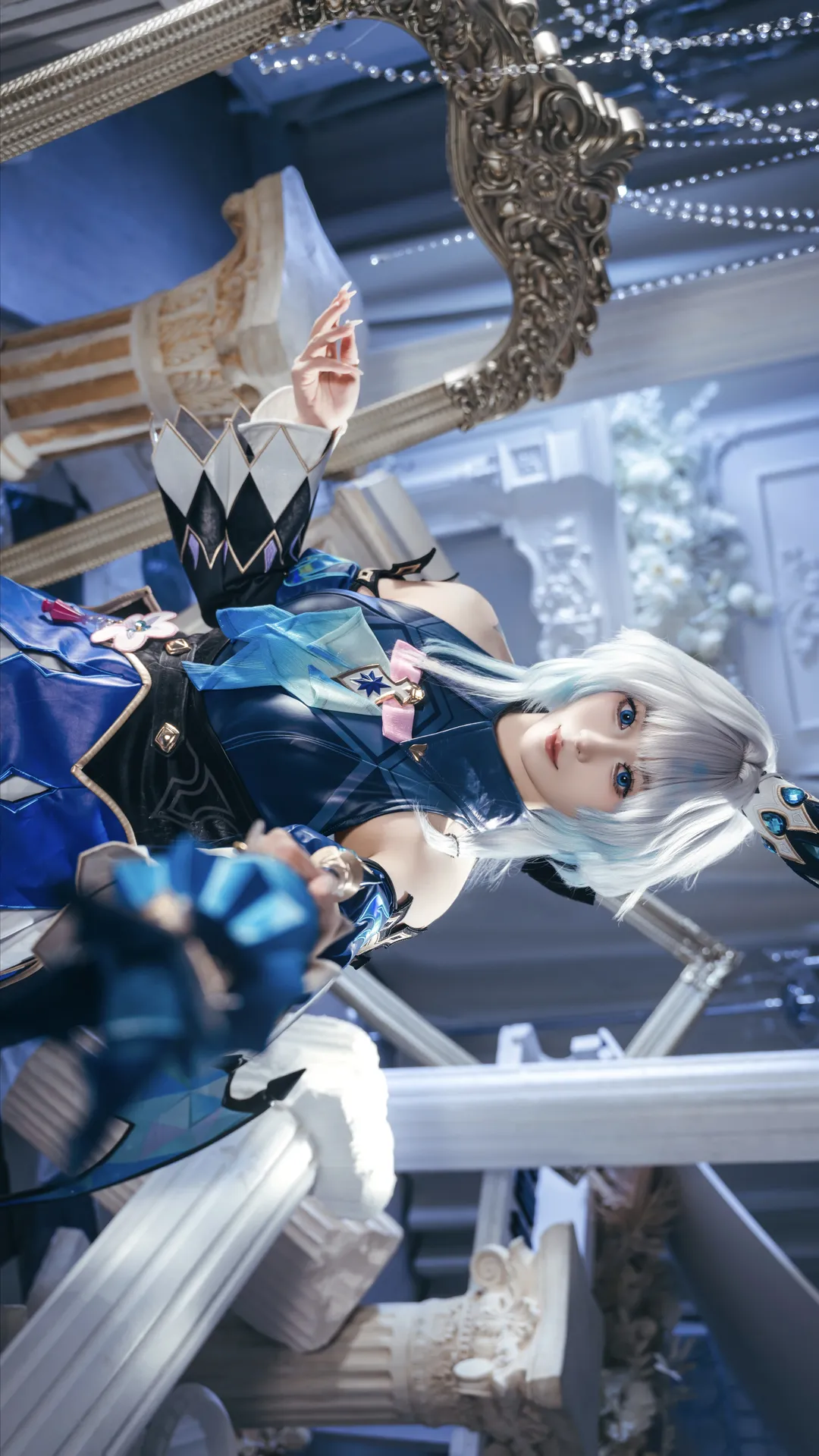 崩壊：スターレイル, コスプレ撮影, ケリュドラ コスプレ, 青白系コスプレ, 上級コスプレイヤー - 4枚目