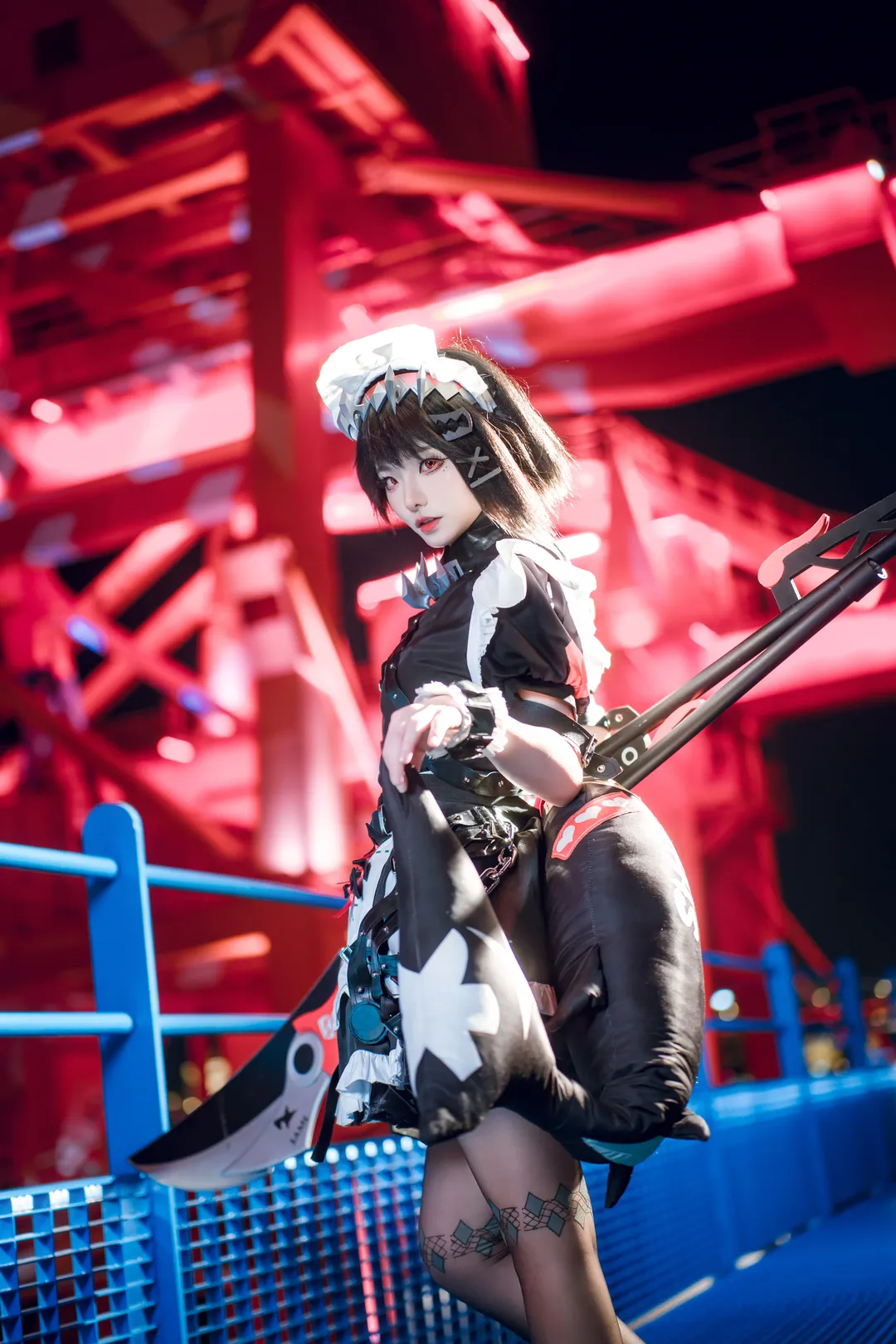 ゼンレスゾーンゼロ, 二次元コスプレ, サメちゃんコスプレ, エレン・ジョー コスプレ, 夜景コスプレ - 1枚目
